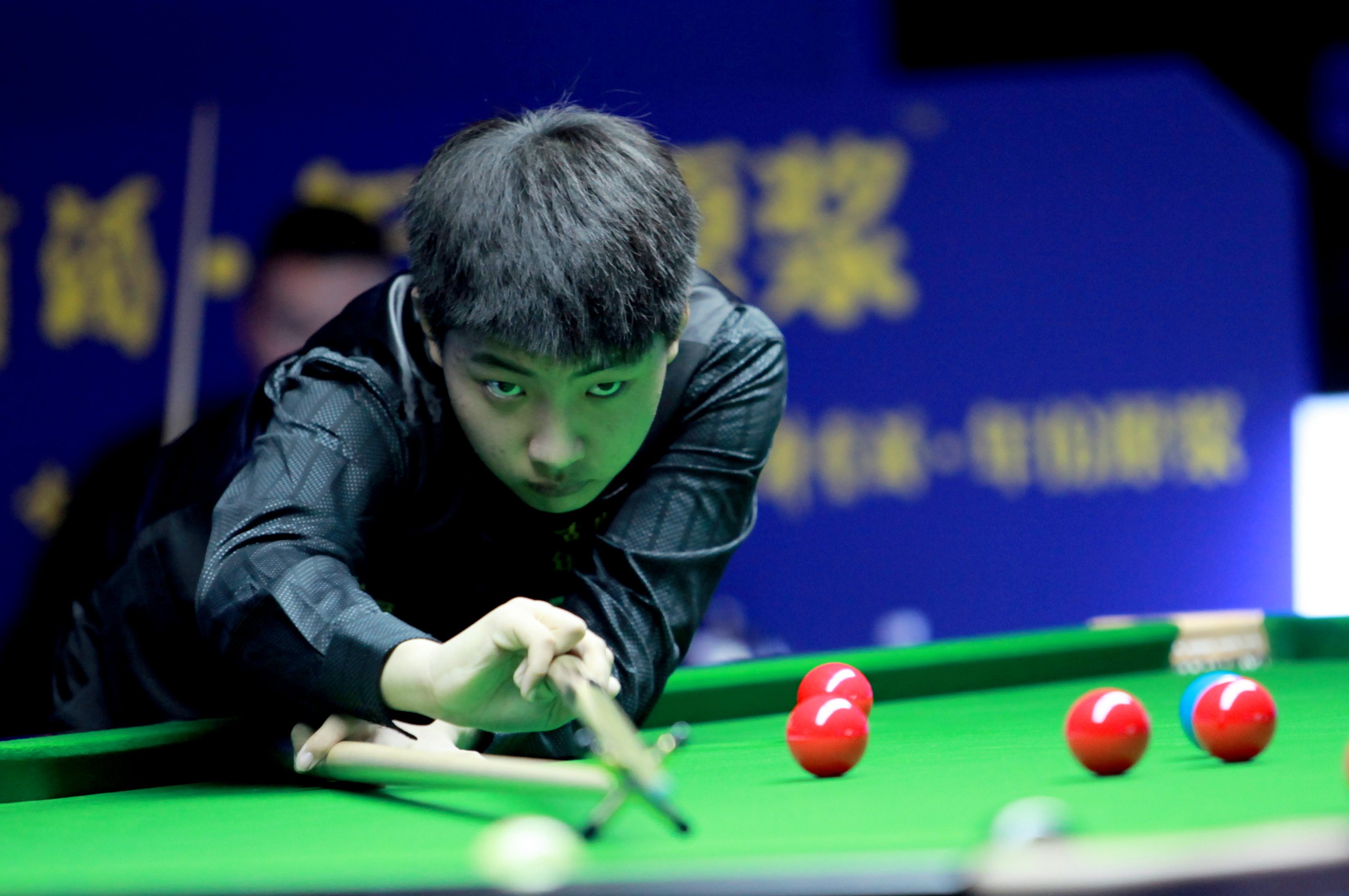 Wang Yuchen in action. Photo: World Snooker