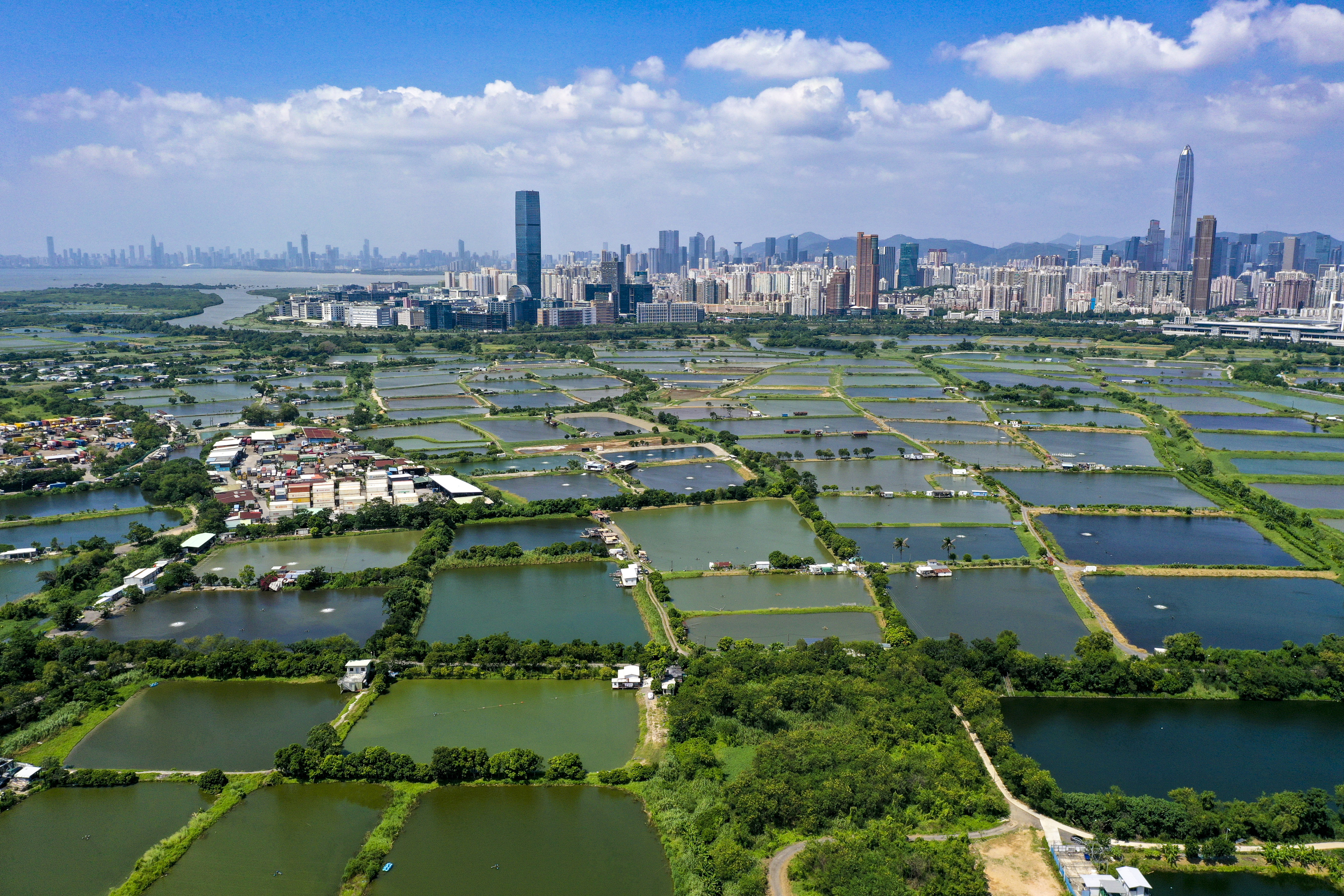 Aerial view of San Tin area at North New Territories. Photo: SCMP / Winson Wong 