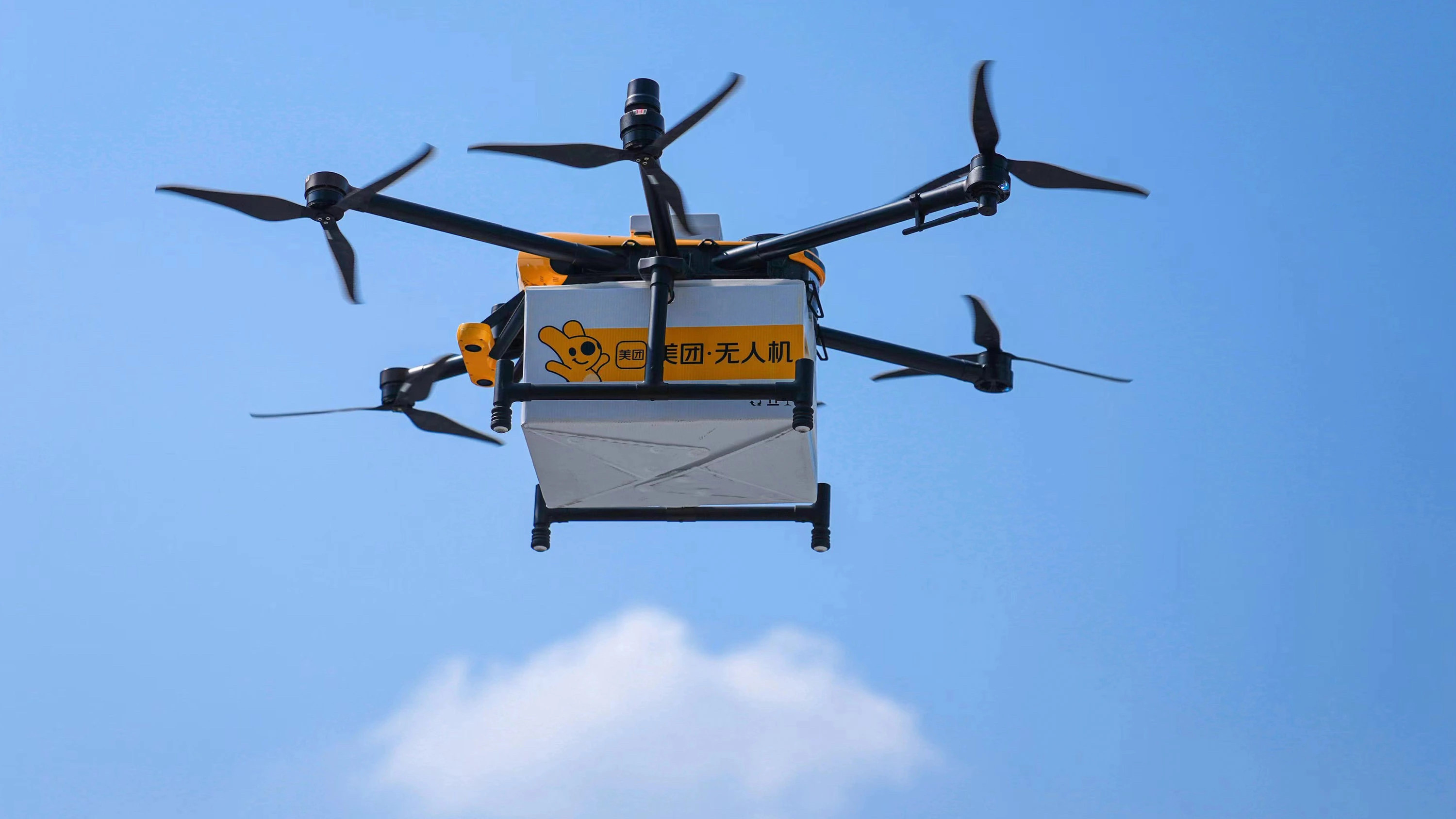 Food delivery platform Meituan is using China’s tech hub Shenzhen as a testing ground for drone deliveries, and with residents getting used to the technology, it could soon take off in a big way. Photo: Meituan
