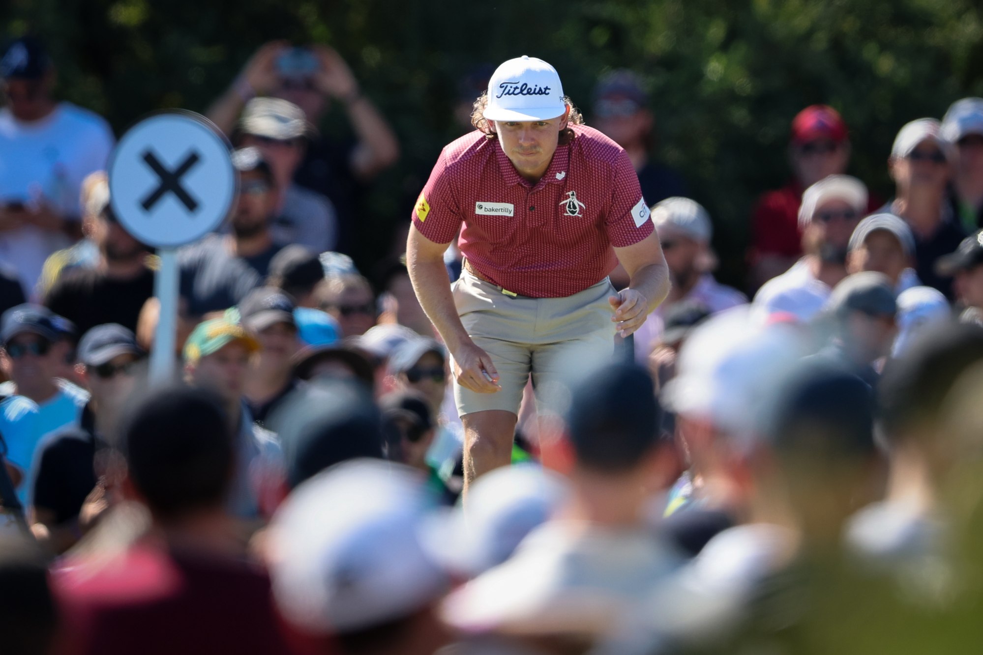 Golfer Cameron Smith takes part in the LIV Golf Adelaide event in April. Photo: EPA-EFE