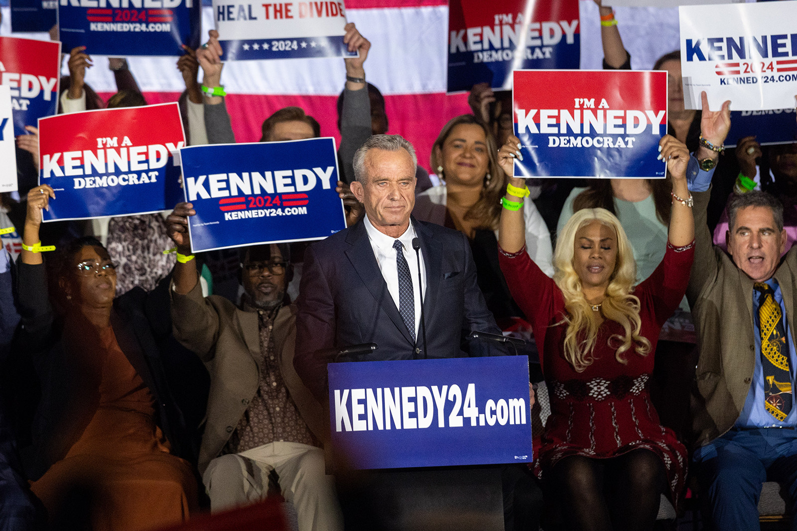 Robert Kennedy Jnr announcing his candidacy for president in April. File photo: TNS 
