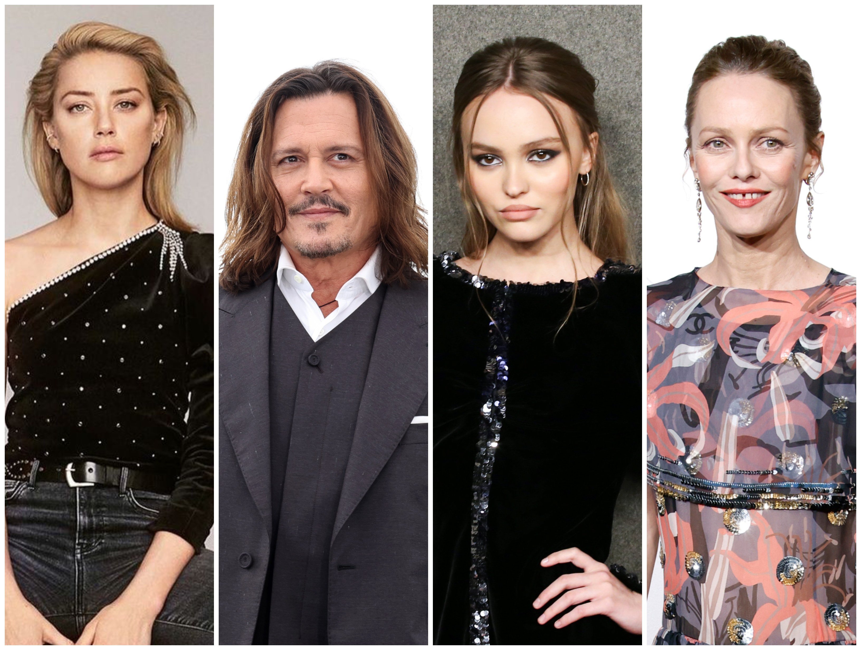 Amber Heard, Johnny Depp, Lily-Rose Depp and Vanessa Paradis are all part of the Depp clan, but who’s the richest? Photos: @amberheard/Instagram, EPA-EFE, Reuters, Getty Images