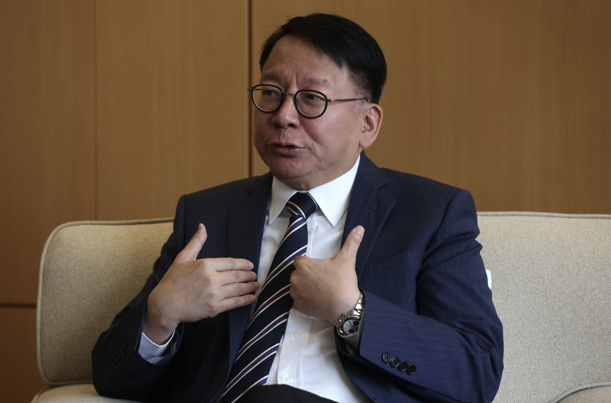 Hong Kong No 2 official Eric Chan predicts city will bring in 100,000 