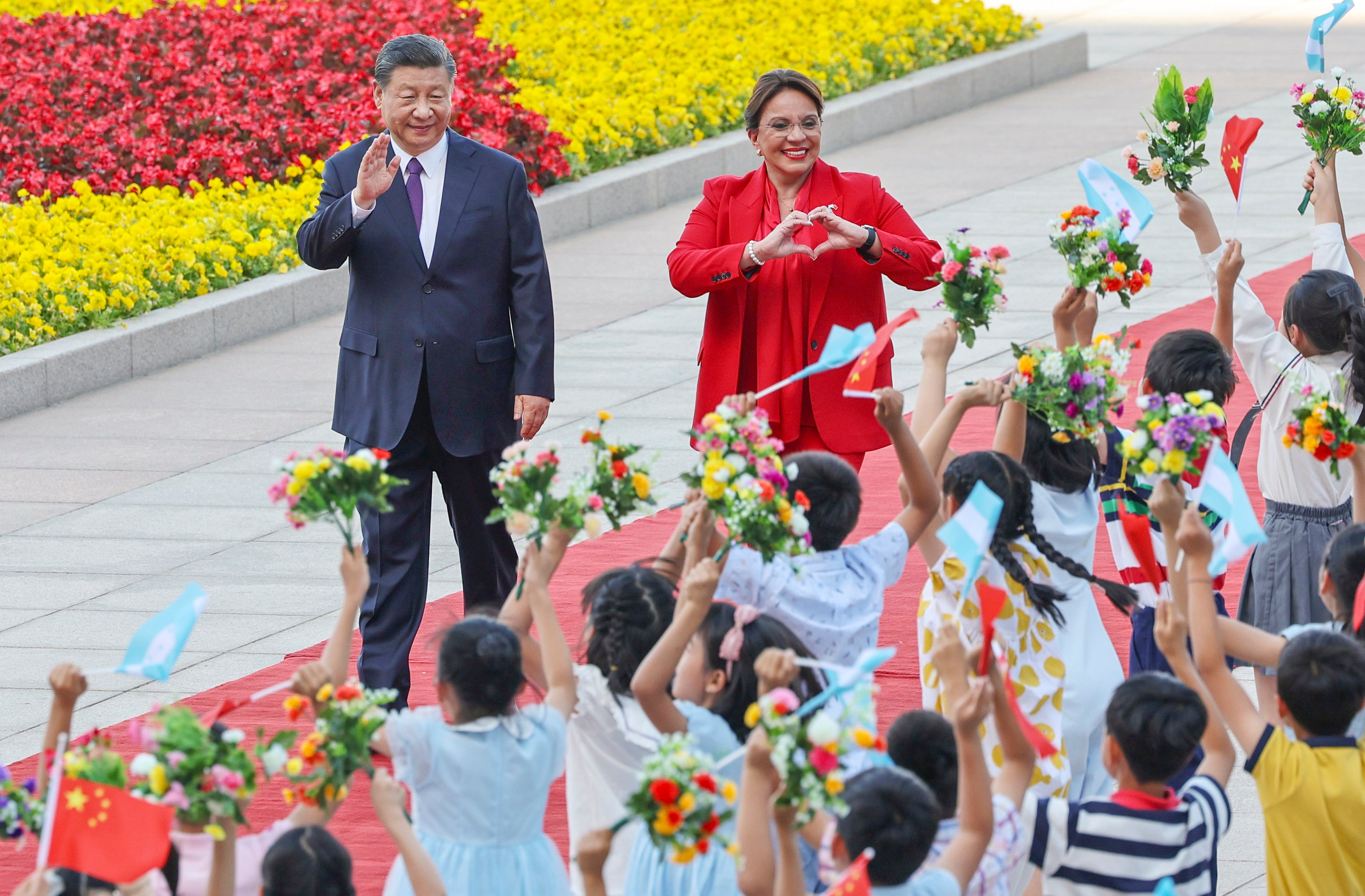 China rolled out the red carpet for Honduran President Xiomara Castro in Beijing earlier this month. Photo: Xinhua
