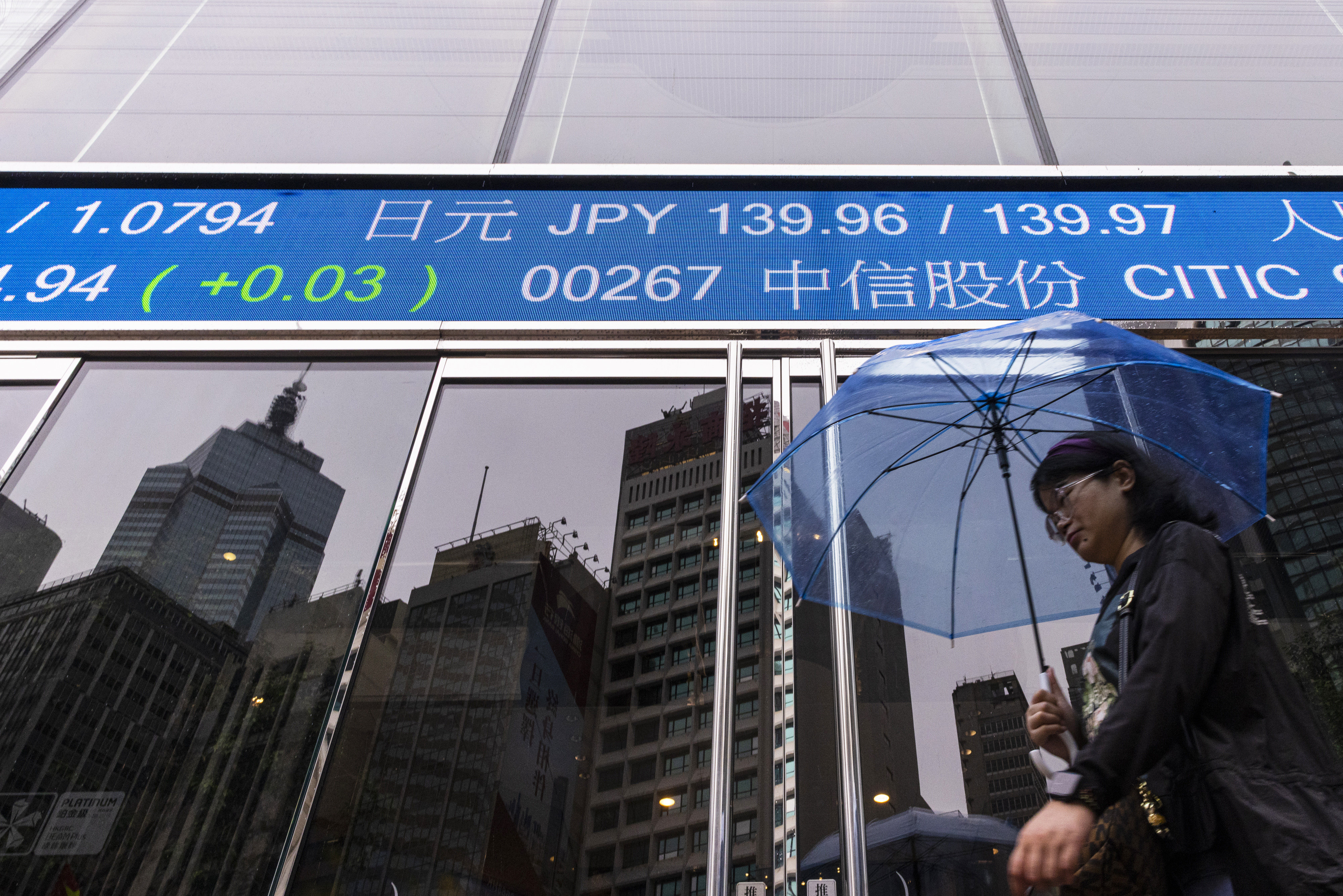 The stock exchange in Hong Kong. Currently, 156 Chinese companies have dual-listing status. Photo: AP