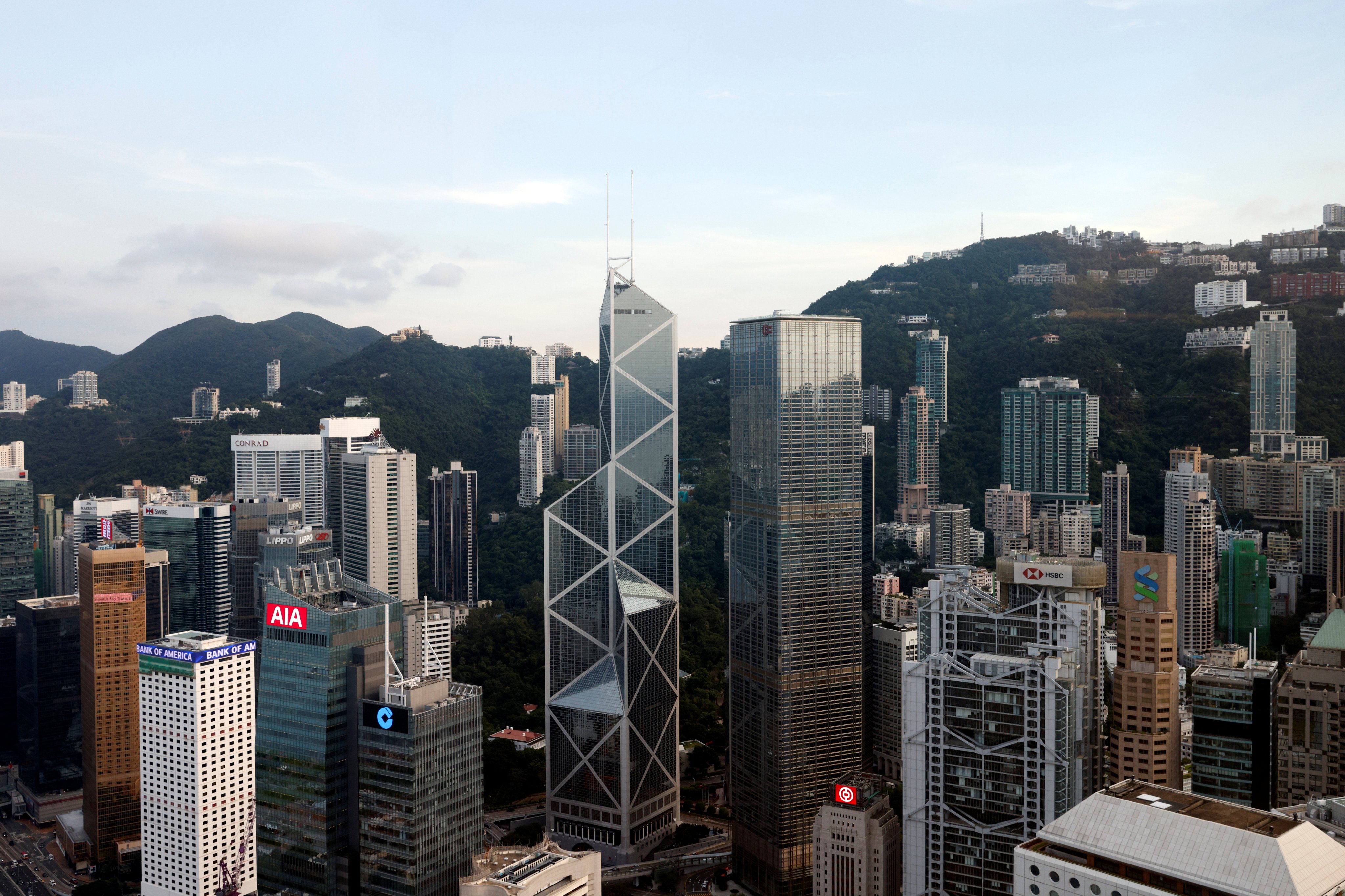 Hong Kong’s Central business district, pictured in September 2021. Photo: Reuters