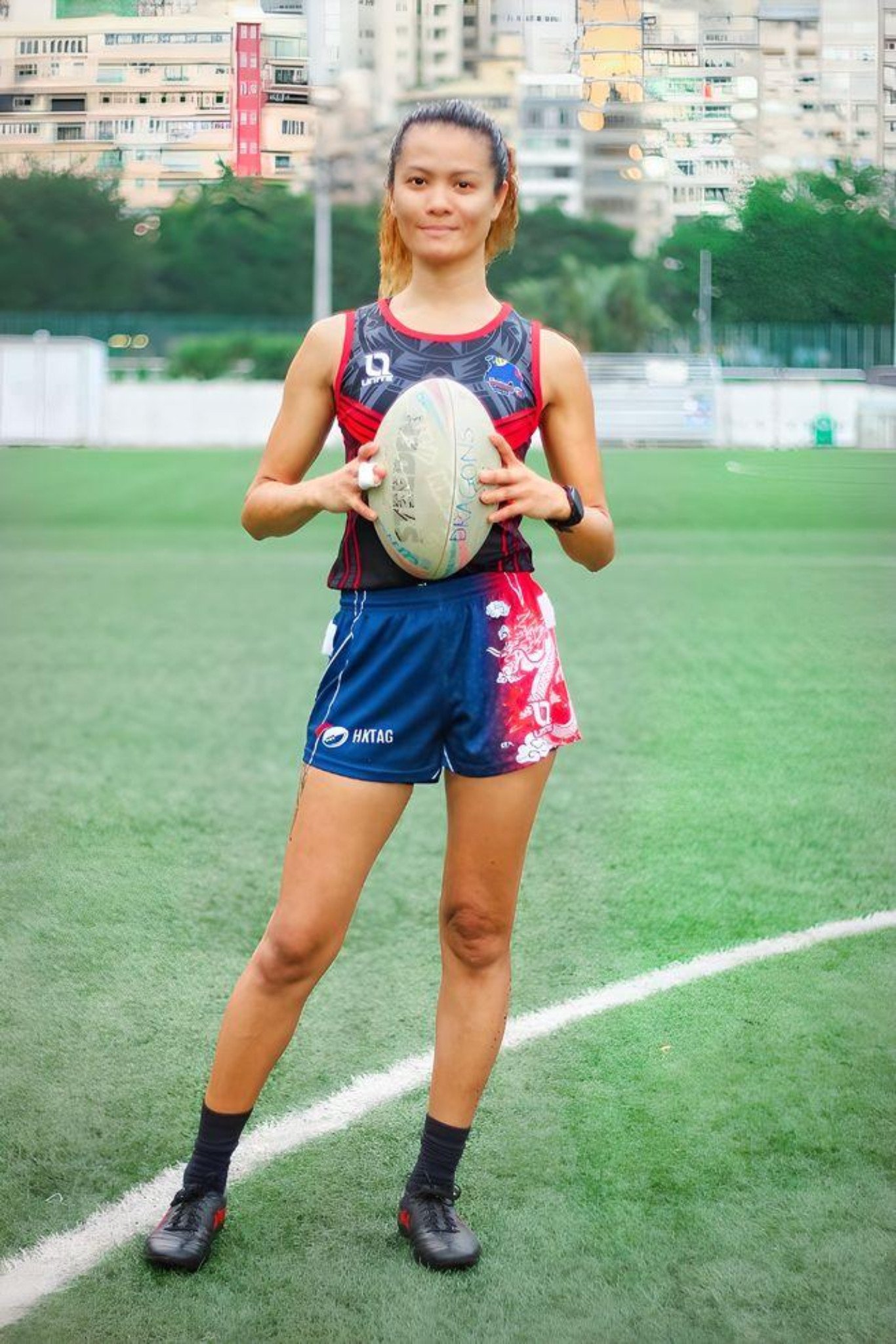 Hermelin Esmalla will represent Hong Kong at the Tag Rugby World Cup in Ireland this summer. Photo: Handout