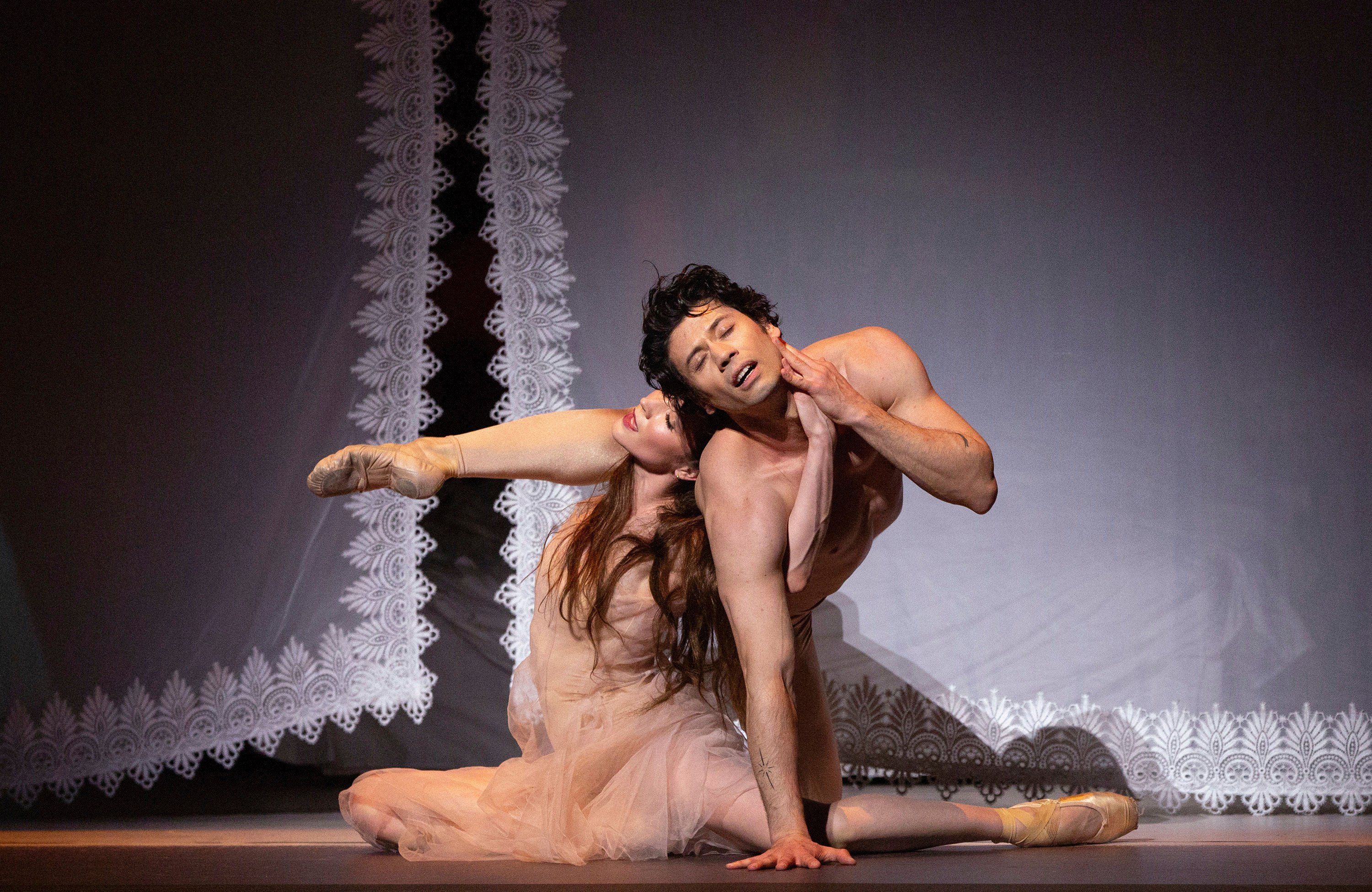 Cassandra Trenary and Herman Cornejo during a dress rehearsal for “Like Water for Chocolate”, which has opened at New York’s Metropolitan Opera. Photo: AP