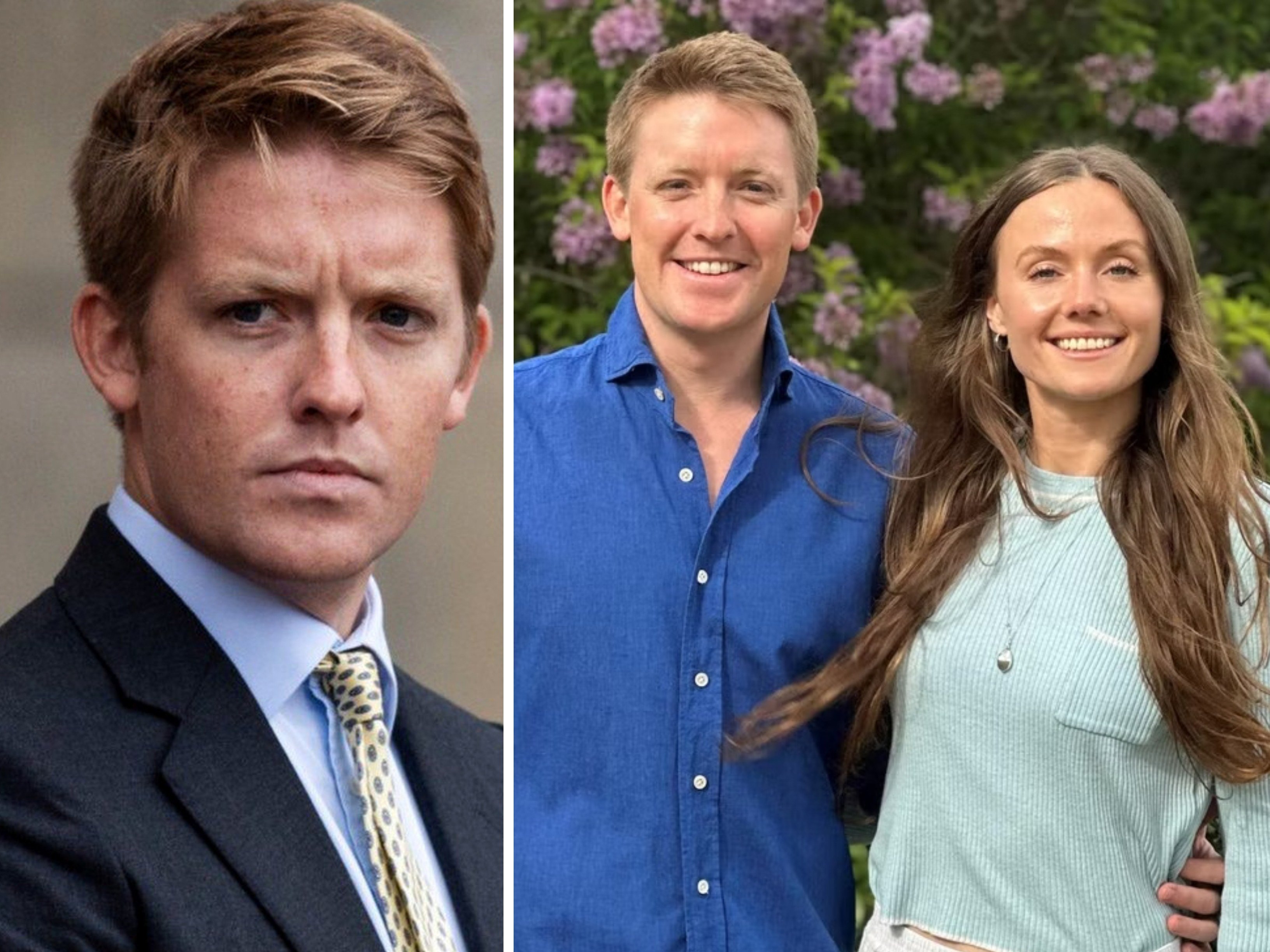 Hugh Grosvenor, the Duke of Westminster, was “born with the longest silver spoon anyone can have” and recently proposed to his girlfriend Olivia Heston (right). Photos: AP