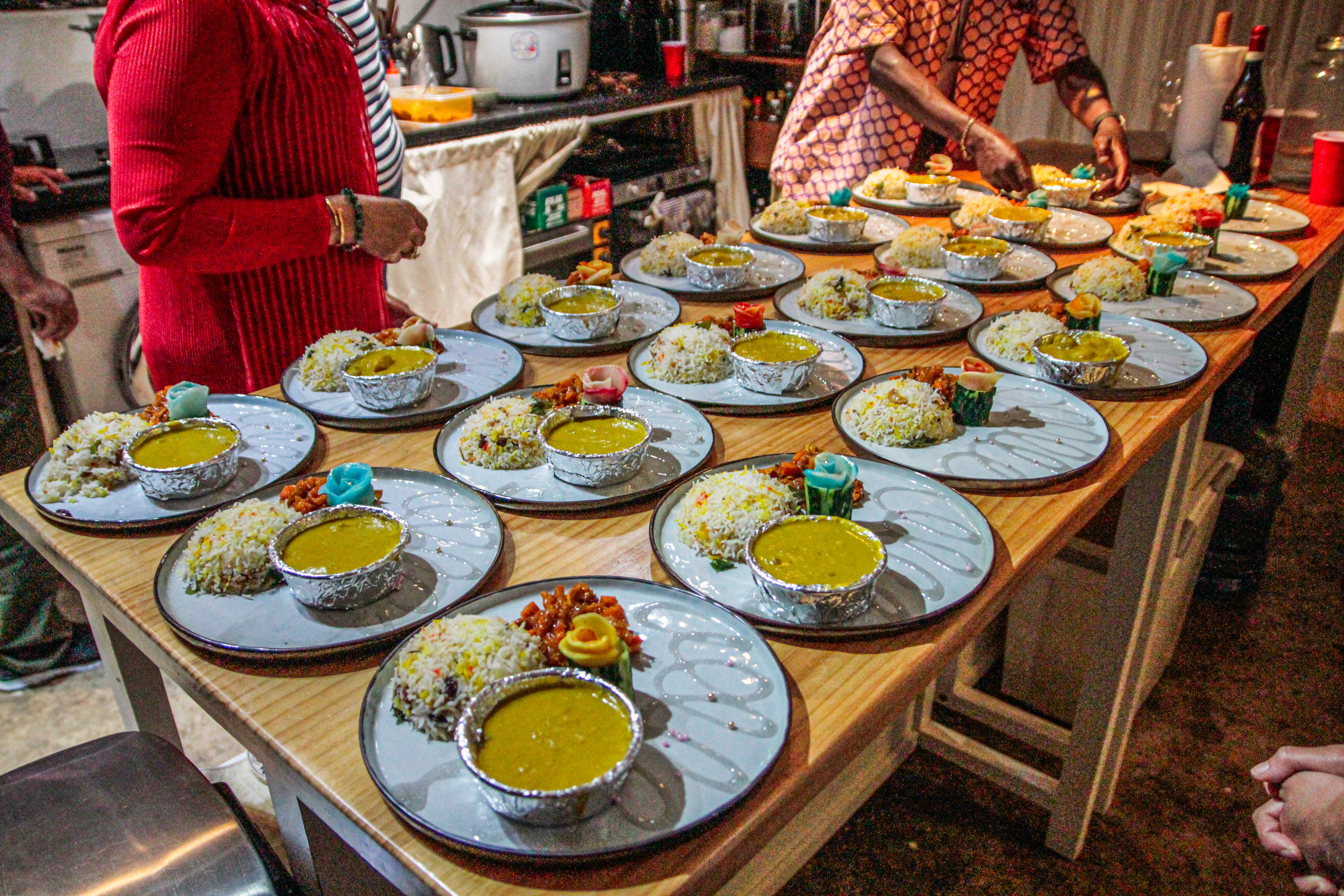 Pumpkin curry being prepared at “Tastes from (My) Home”, a celebration of the strength and resilience of Hong Kong’s refugee population. Photo: Aaron Michelson