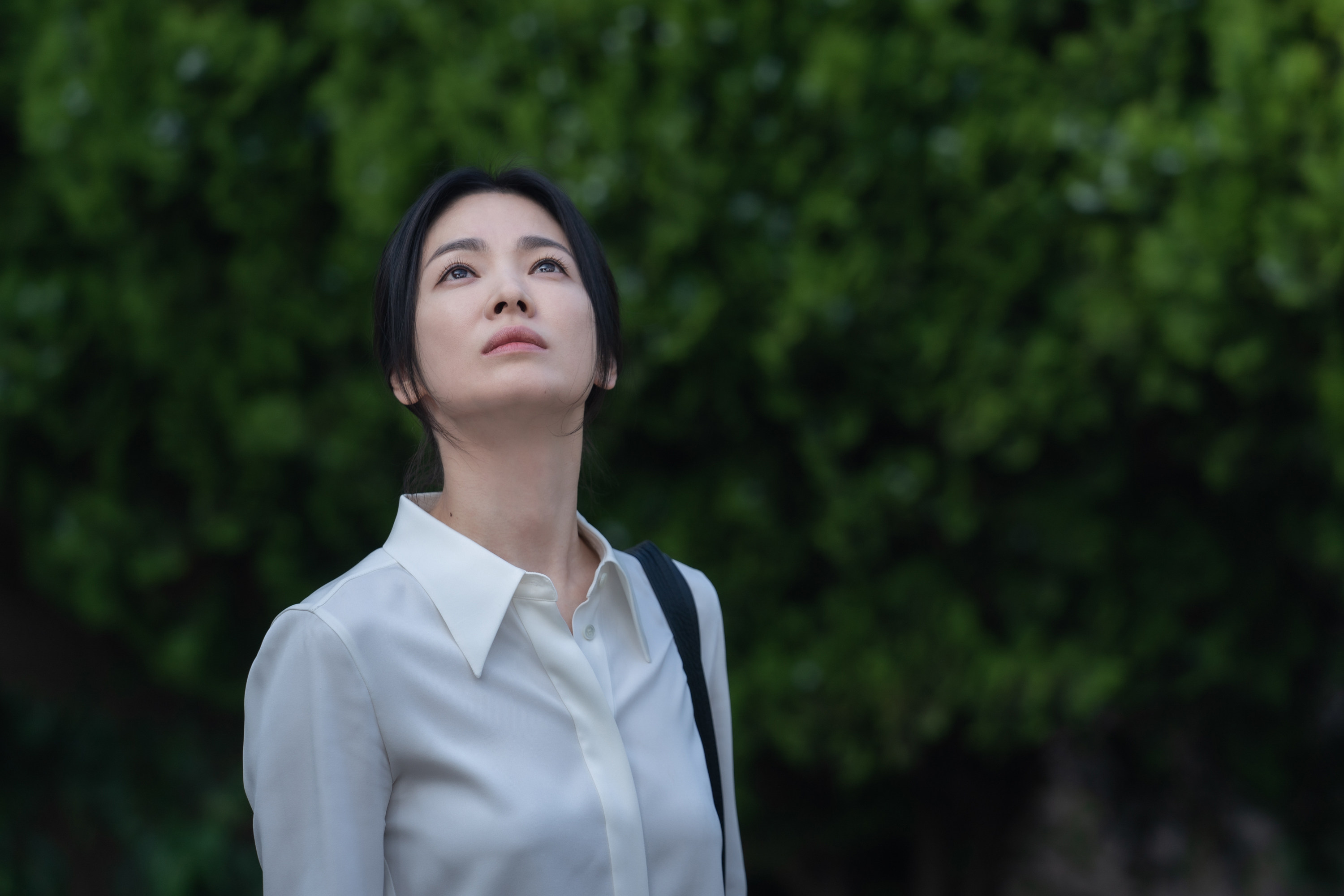 Song Hye-kyo as Moon Dong-eun in a still from “The Glory”. Photo: Graphyoda/Netflix