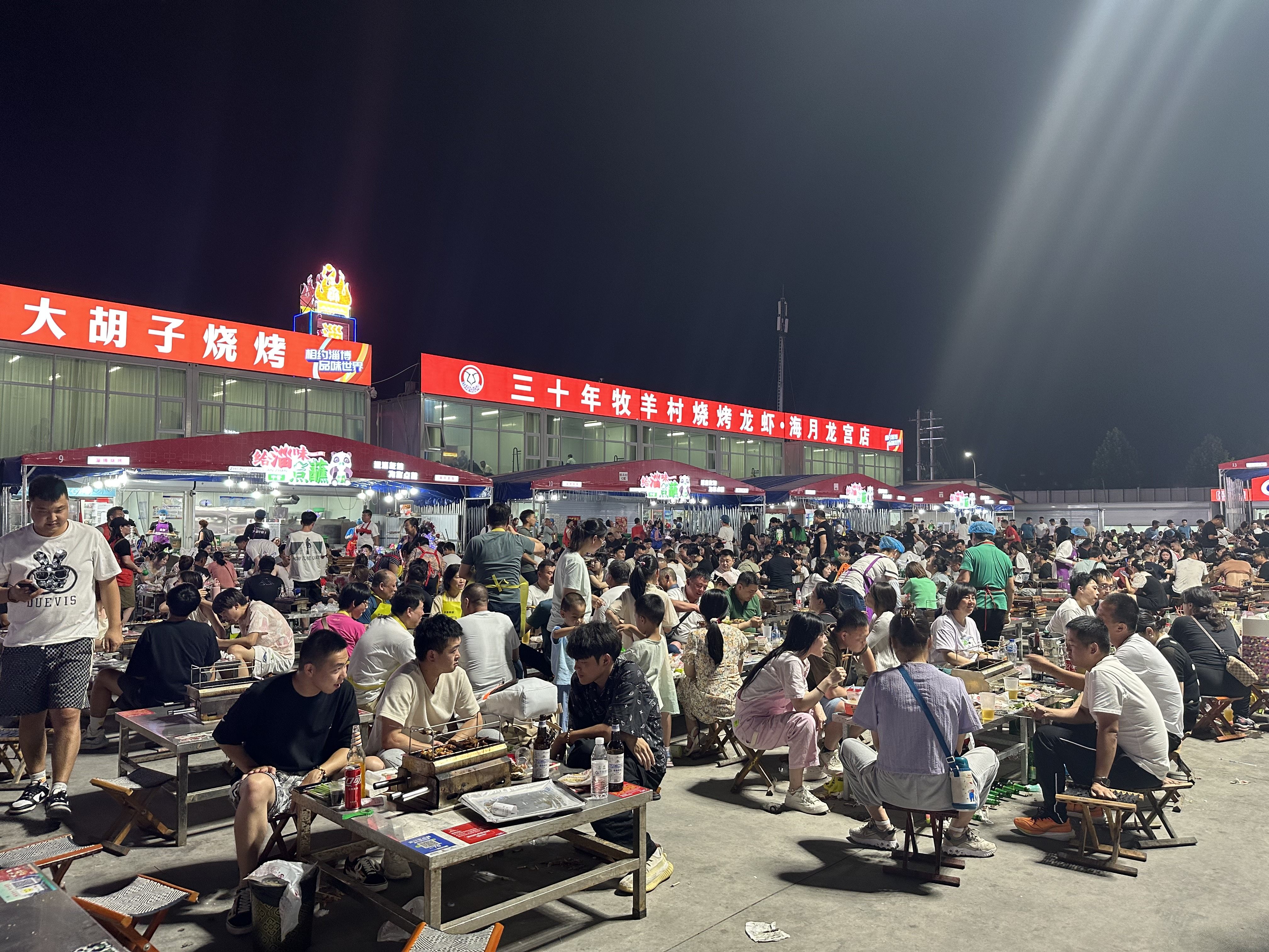 Zibo’s barbecue offerings remain a big drawcard over the Dragon Boat festival break this year. Photo: Kinling Lo