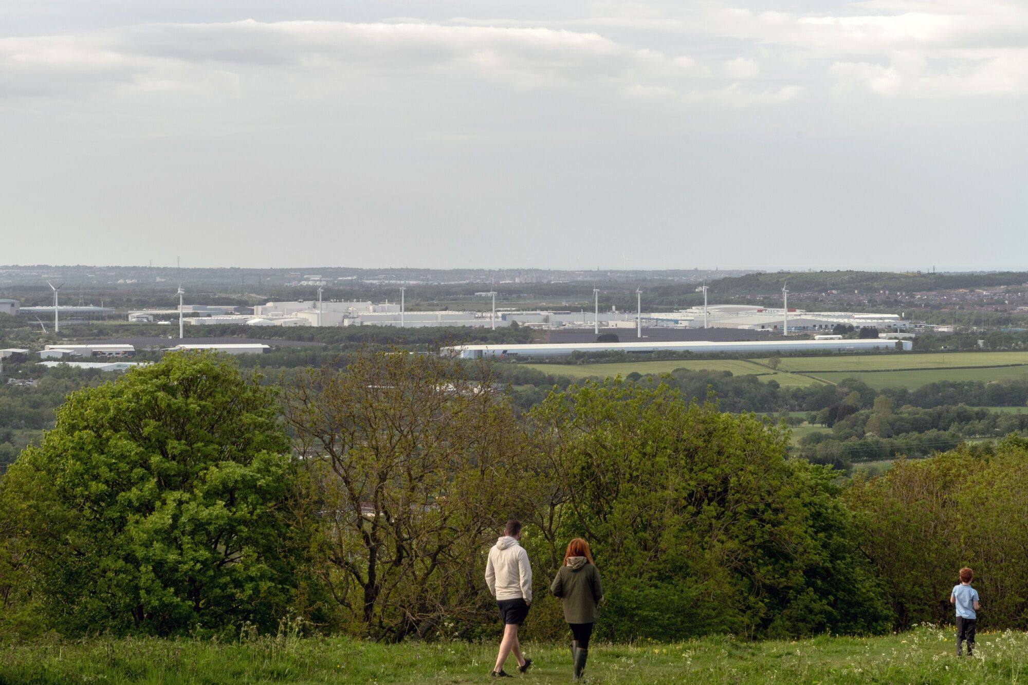 A view of the Nissan car plant from Penshaw Hill in Sunderland on May 23. Although Britain’s economic underperformance is often blamed on Brexit, the real malaise lies in decades of underinvestment in industry. Photo: Bloomberg 