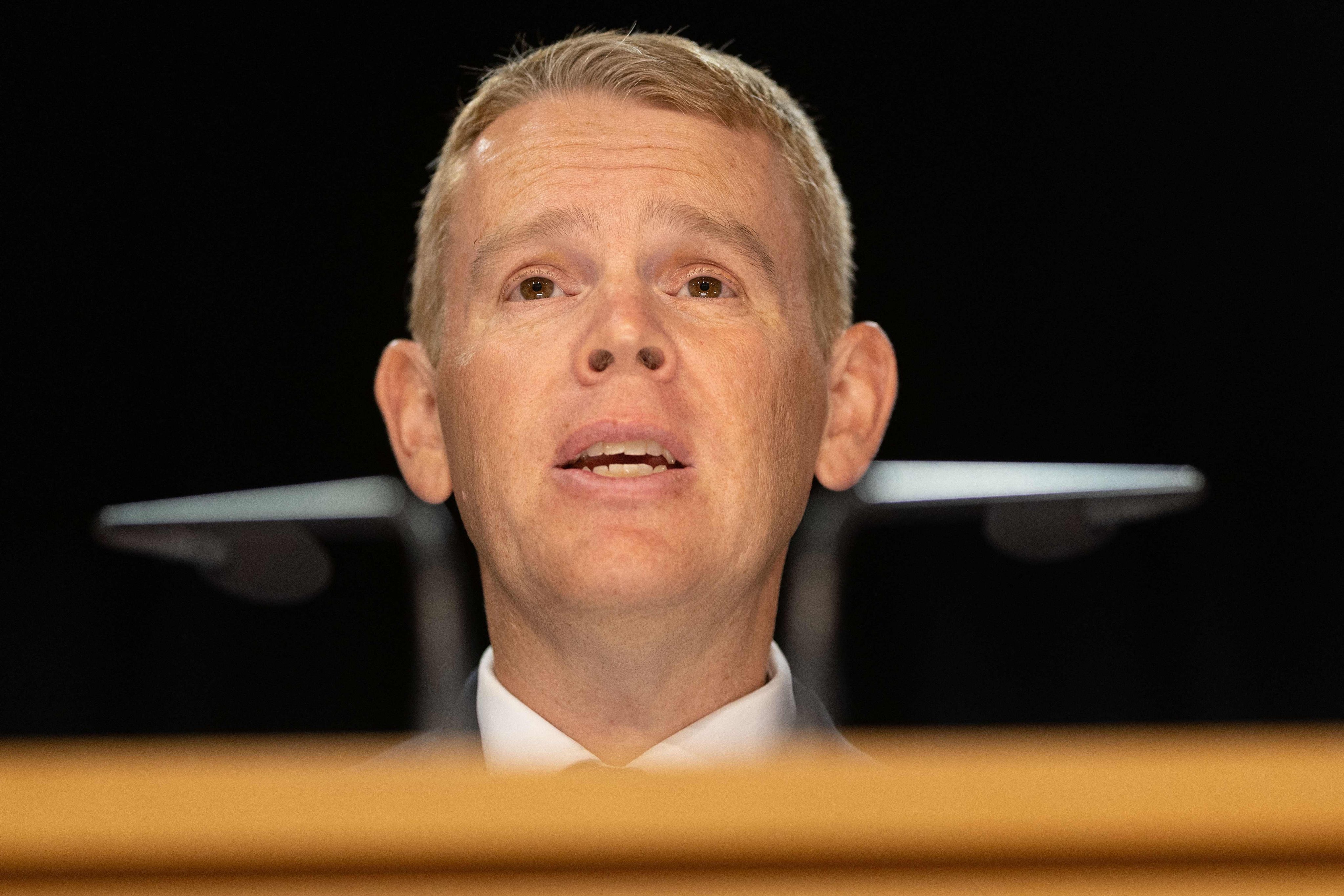 New Zealand’s Prime Minister Chris Hipkins took a “spare” jet to China for a diplomatic trip, fearing that one would break down. Photo: Bloomberg. Photo: AFP