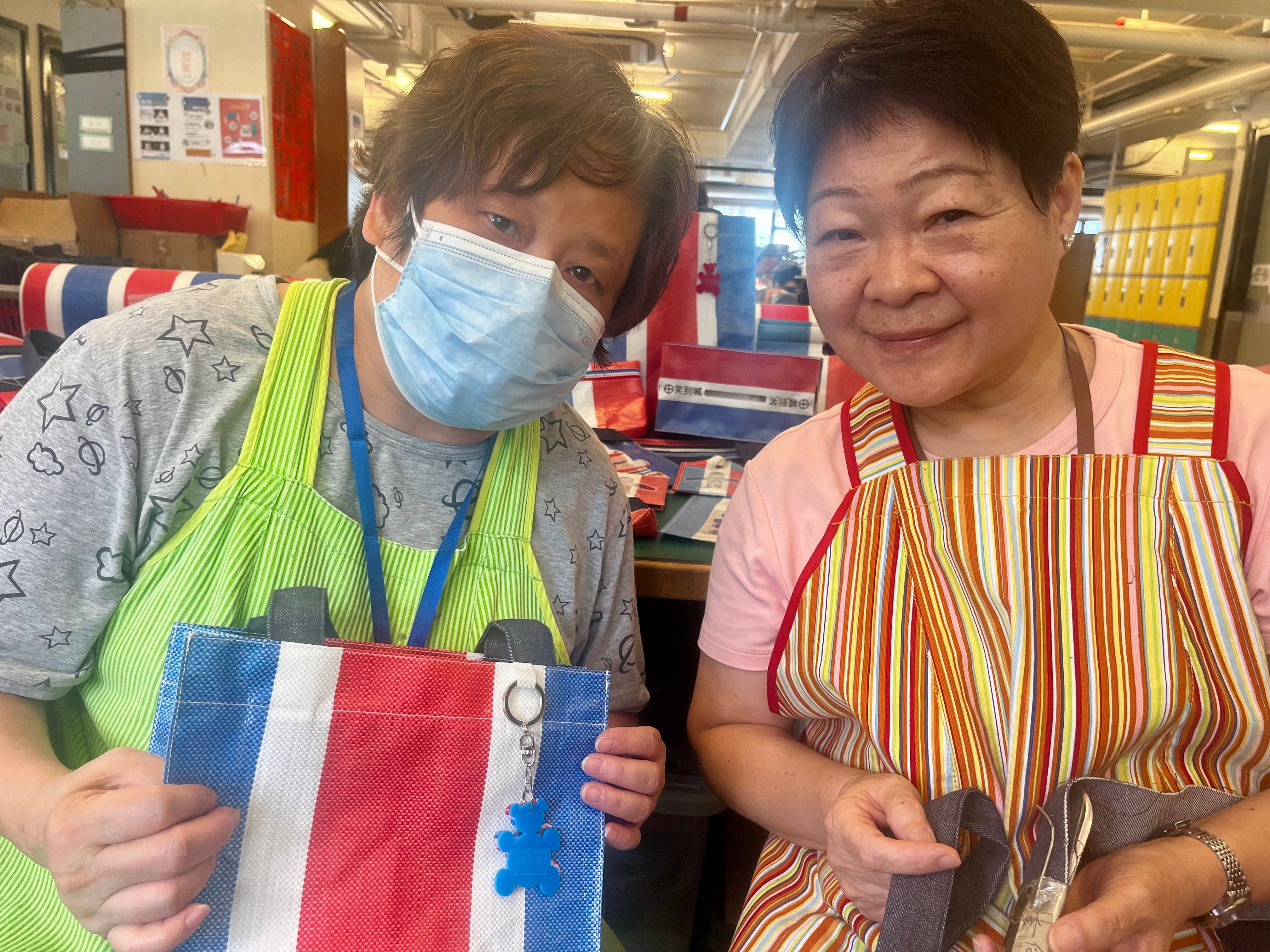 How Hong Kong's red, white and blue bags and striped fabrics are