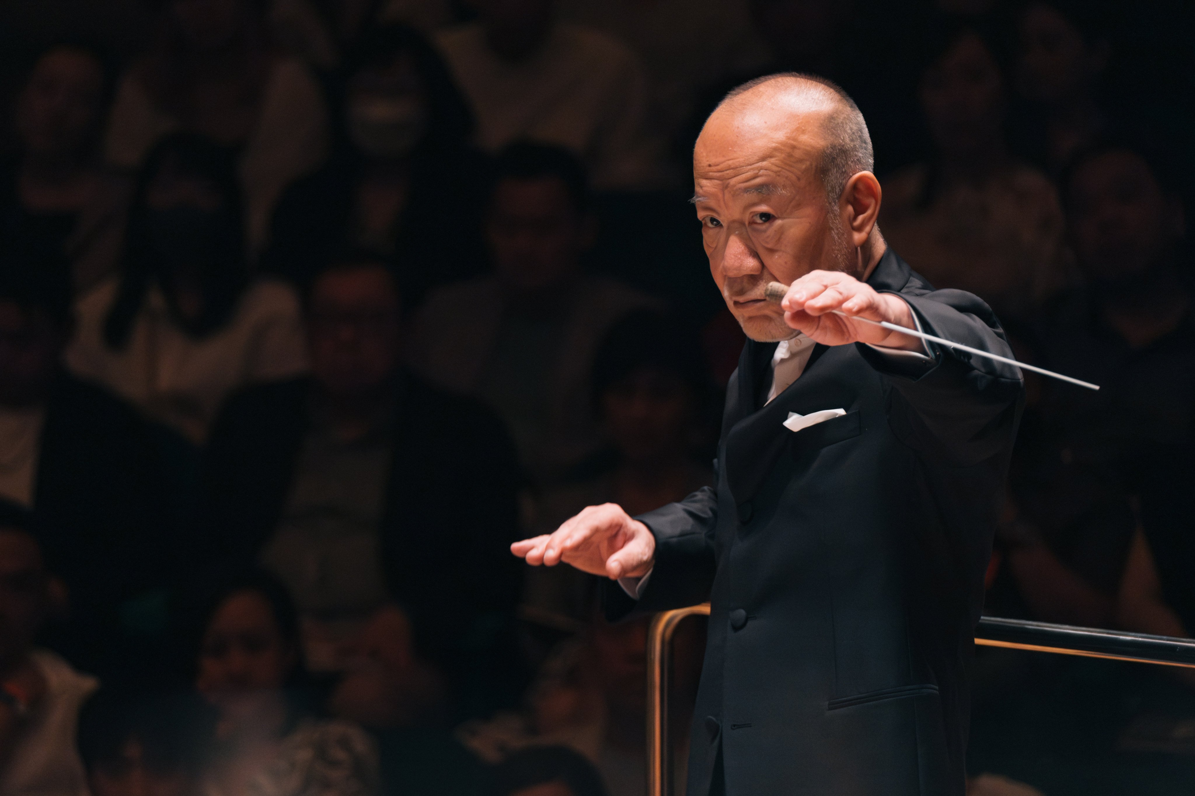 The Japanese composer Joe Hisaishi, best known for writing the soundtracks of Studio Ghibli’s much-loved animated films, conducted the Hong Kong Philharmonic Orchestra in a series of concerts featuring his works from June 22-24, 2023 (Credit: Ka Lam/ Hong Kong Phil)
