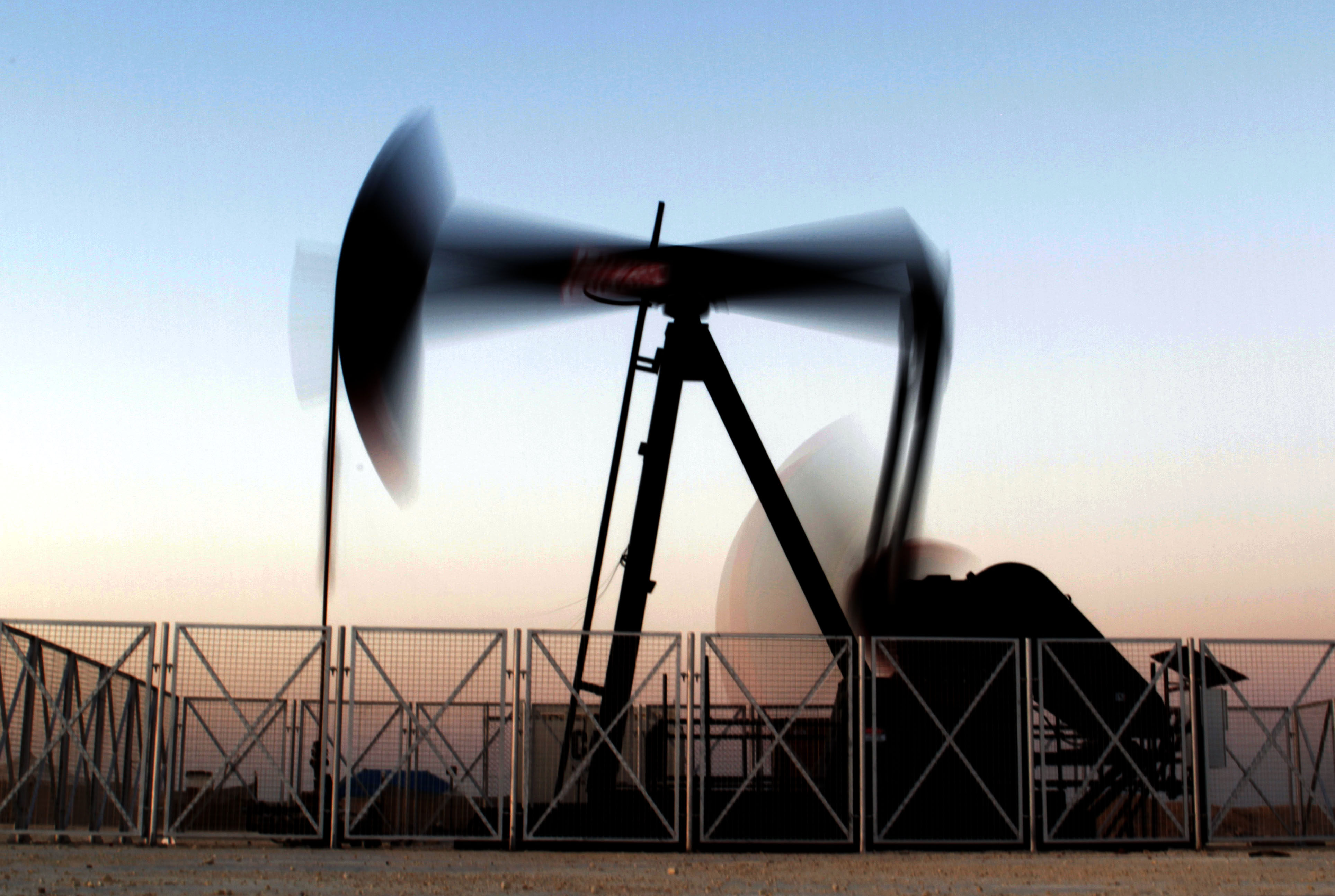 An oil pump in Bahrain’s Sakhir oilfield. Photo: AP Photo