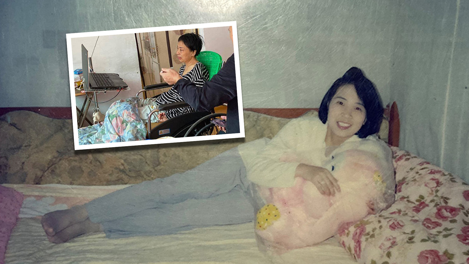 Mainland social media has witnessed a wave of sympathy for the terrible plight of a terminally-ill woman in China with a rare neurological condition, her story has also sparked an emotional online discussion about euthanasia. Photo: SCMP composite/6do.world