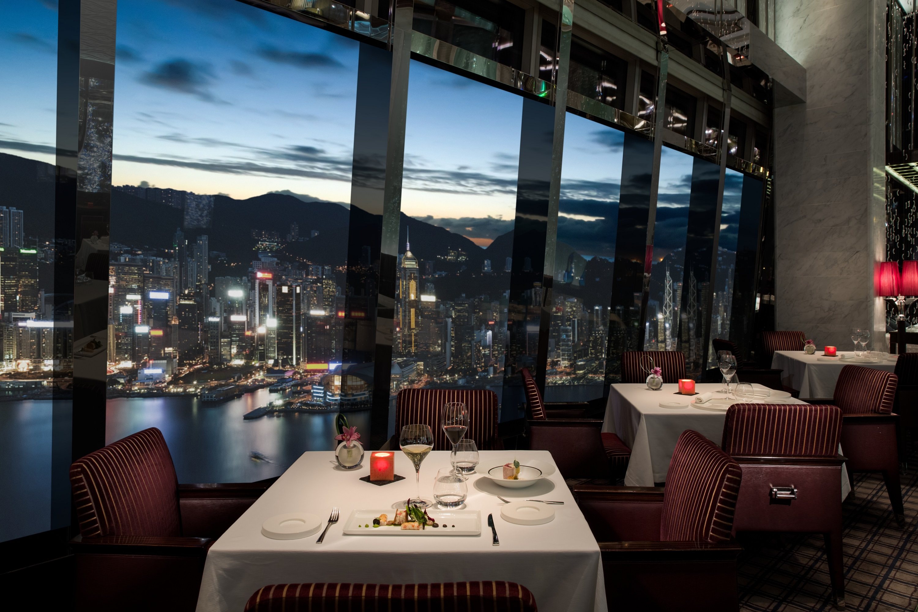 The view from Tosca di Angelo at the Ritz-Carlton Hong Kong. Photo: Tosca di Angelo