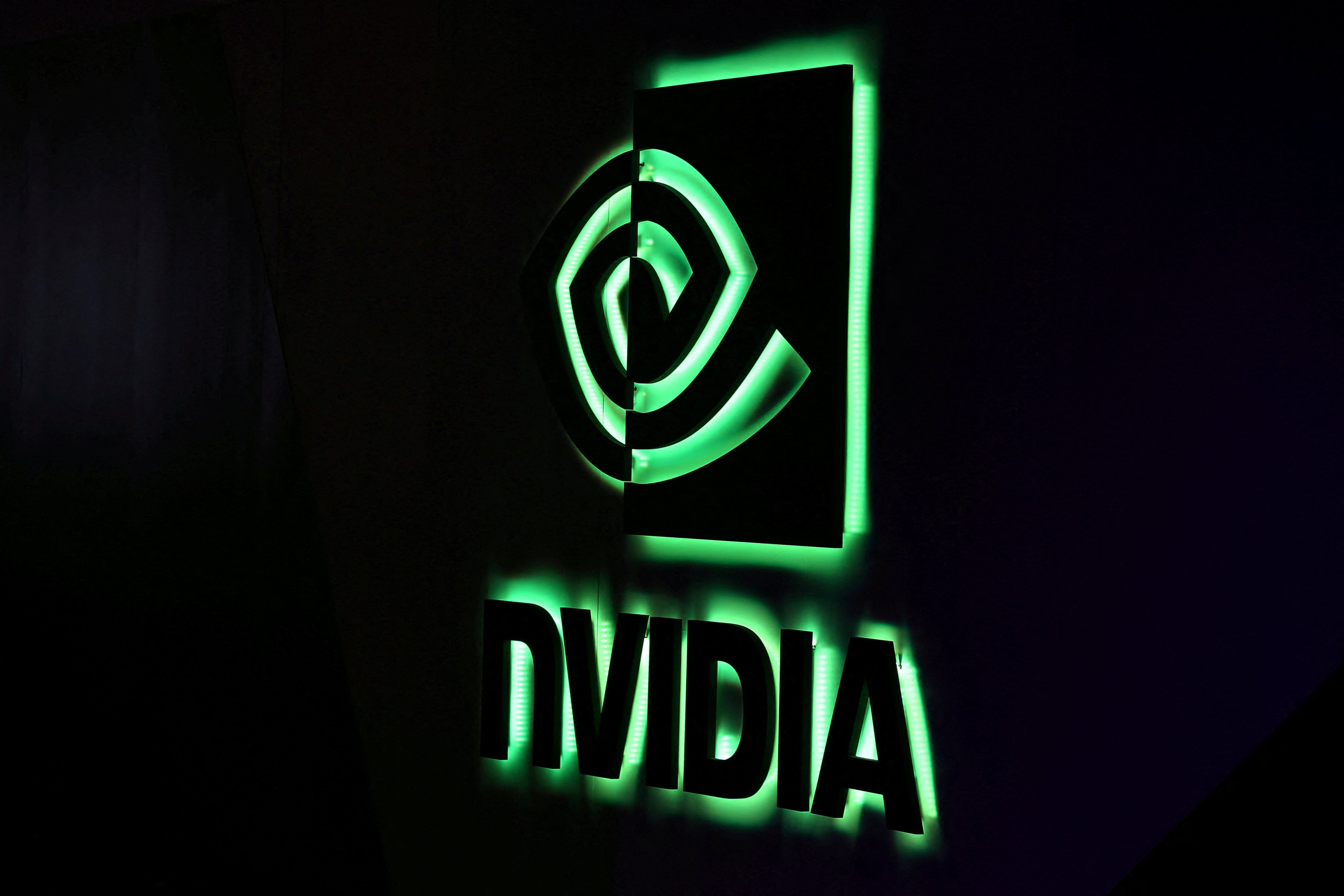Nvidia Corp's logo is shown at SIGGRAPH 2017 in Los Angeles, California, on July 31, 2017.  Photo: Reuters