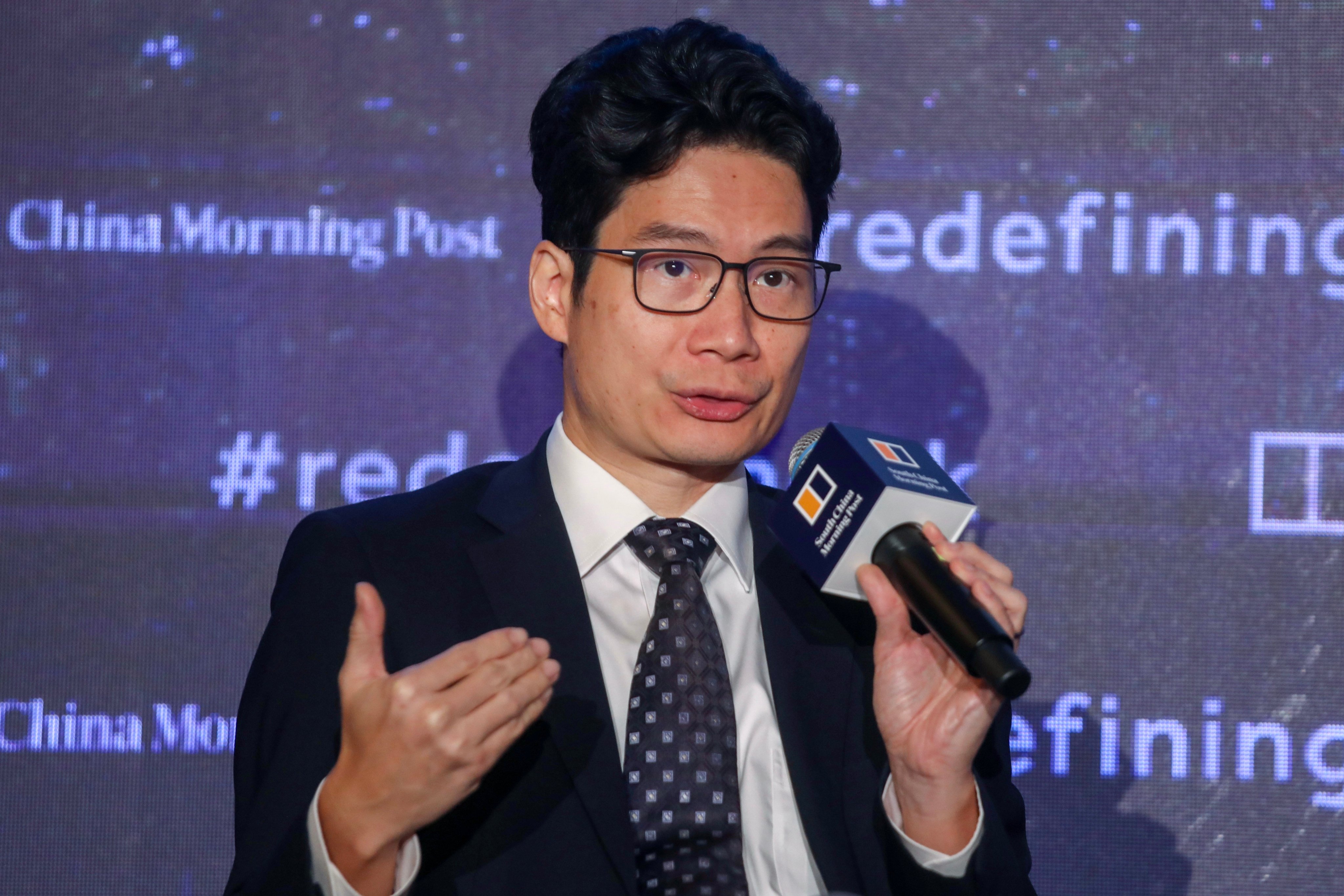 Joseph Chan, undersecretary for financial services and the treasury, speaks during Redefining Hong Kong, hosted by the South China Morning Post in Admiralty on June 29, 2023. Photo: Xiaomei Chen