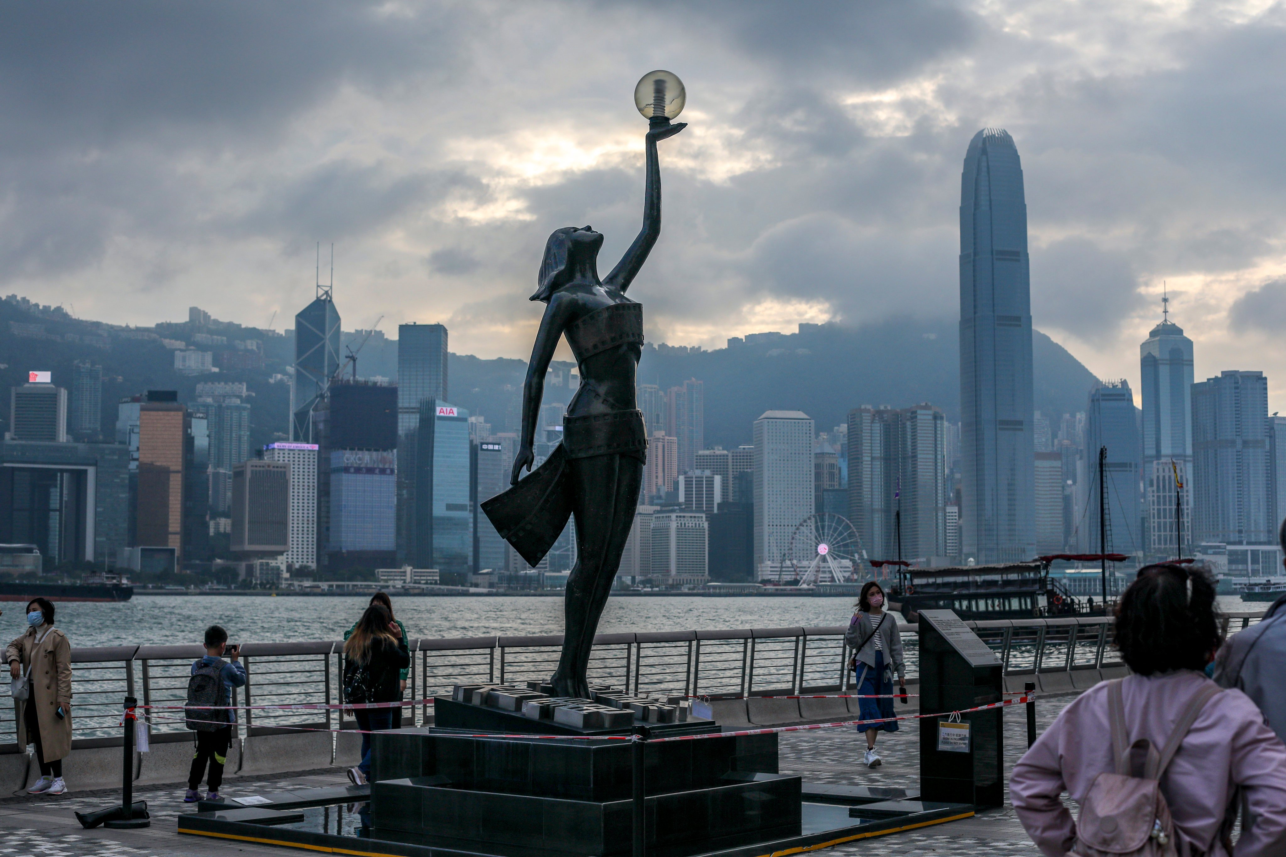 Hong Kong’s iconic skyline is seen from the Avenue of Stars at Tsim Sha Tsui. Pro-Beijing figures have hailed what they say is the city’s path out of the shadows of political turmoil. Photo: Xiaomei Chen