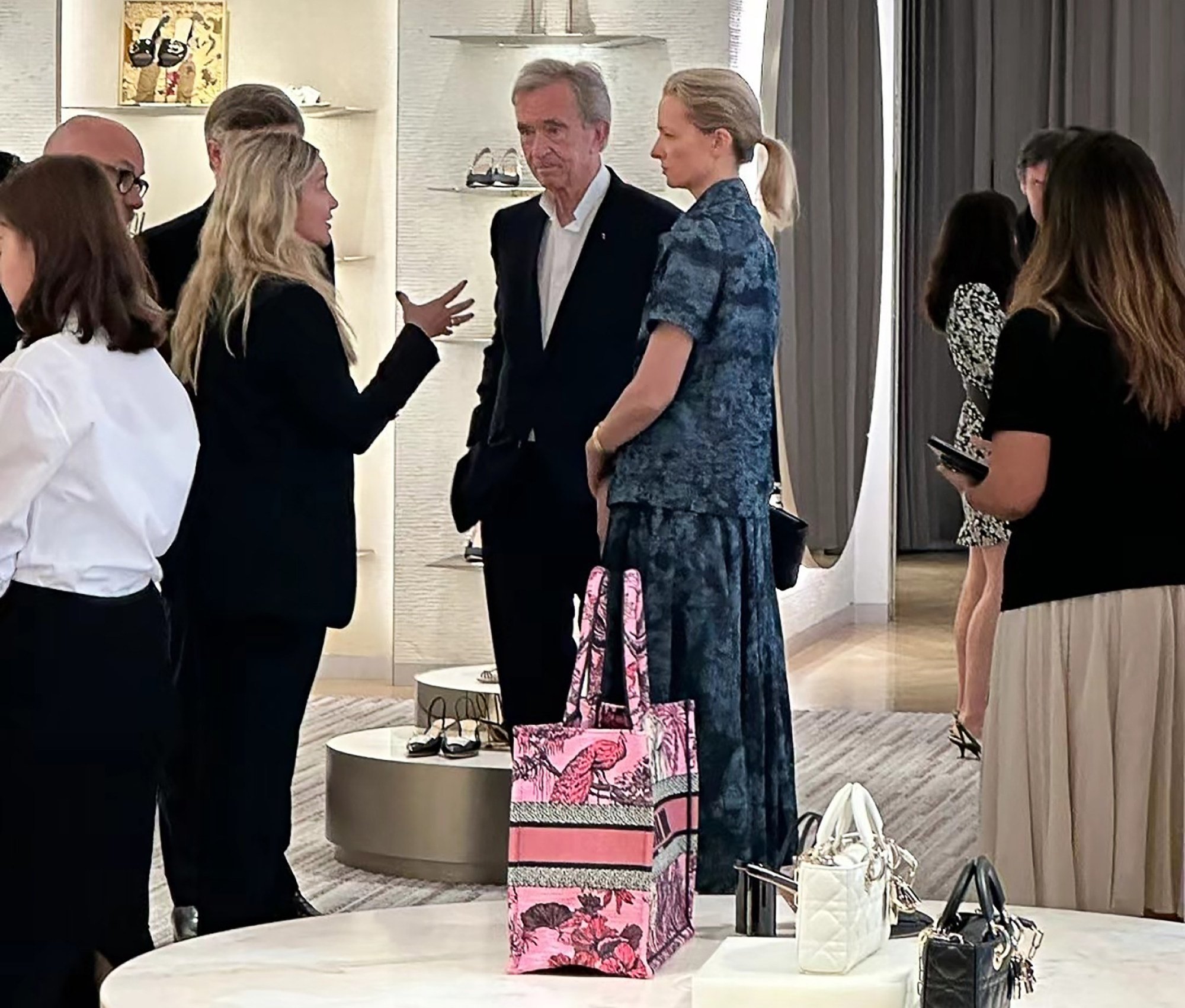 LVMH owner Bernard Arnault visits China after luxury spending