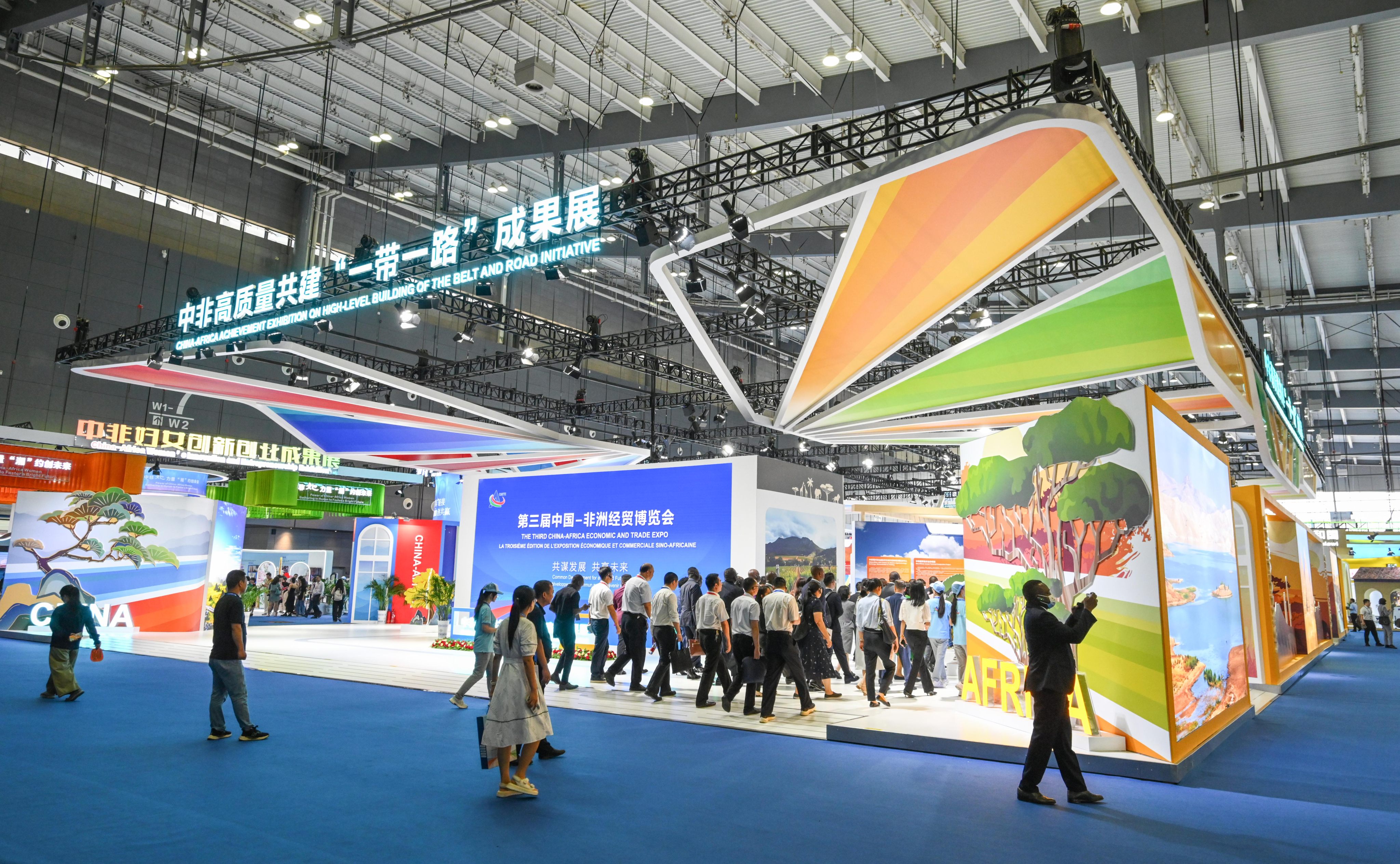 The biennial China-Africa Economic and Trade Expo in Changsha, provincial capital of Hunan in central China. Photo: Xinhua
