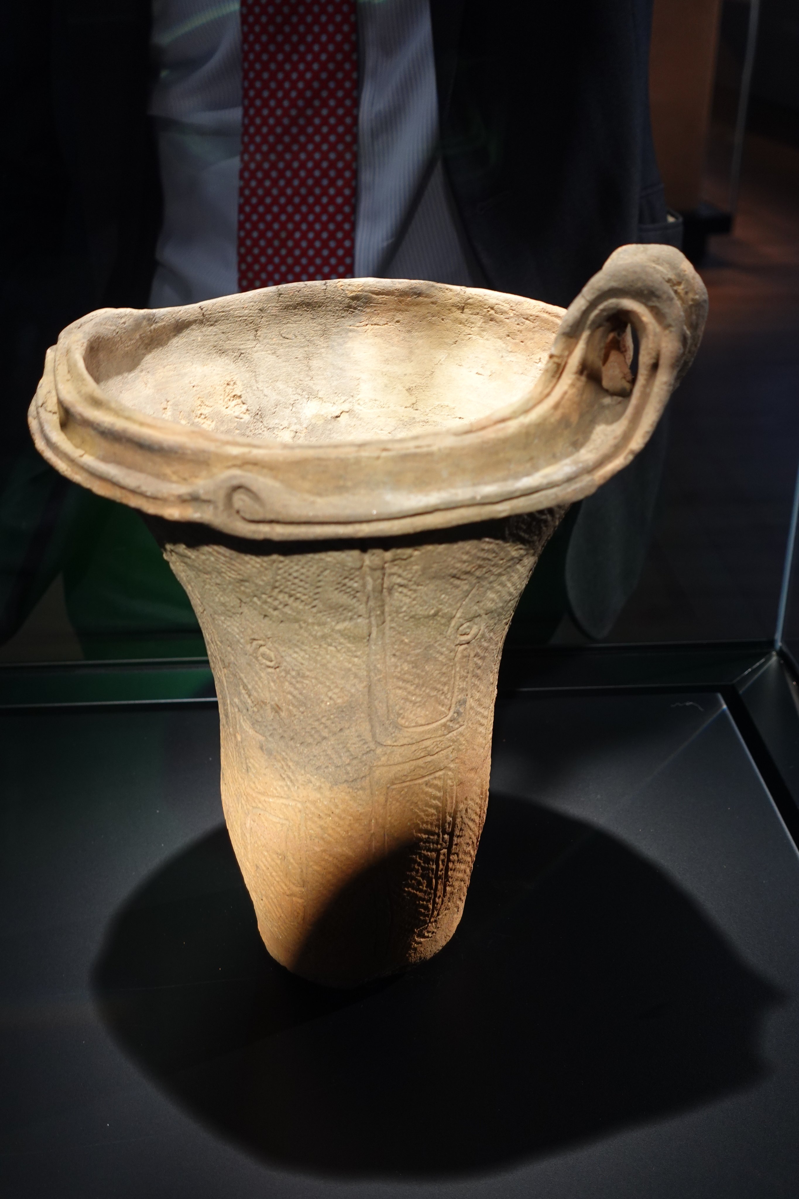 The Bridge collection in Porto’s World of Wine district exhibits 2,000 cups spanning 9,000 years – including this terracotta drinking vessel from Japan, the oldest in the collection. Photo: Chris Dwyer