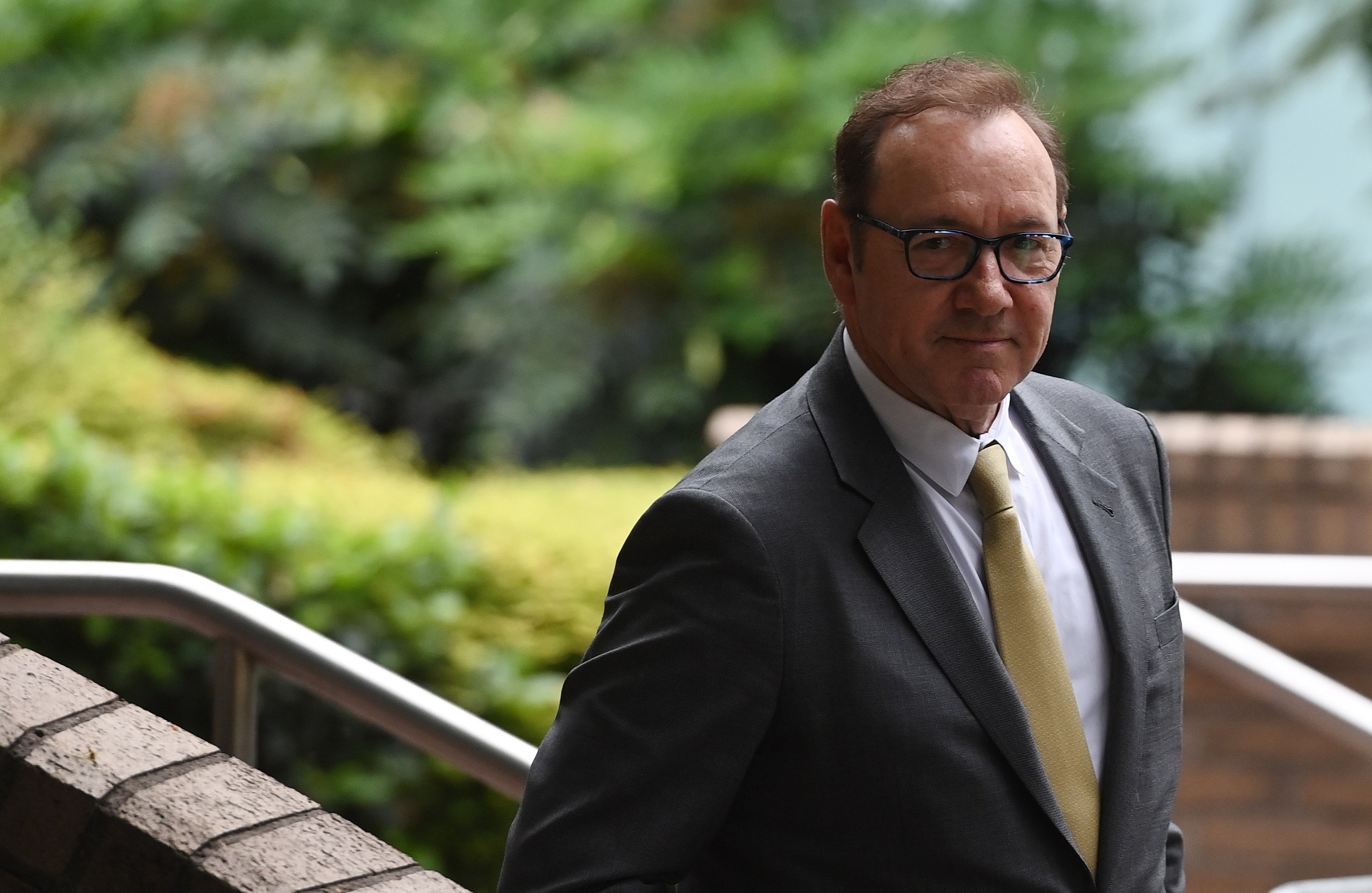 US actor Kevin Spacey leaves Southwark Crown Court in London, Britain on Friday. Photo: EPA-EFE