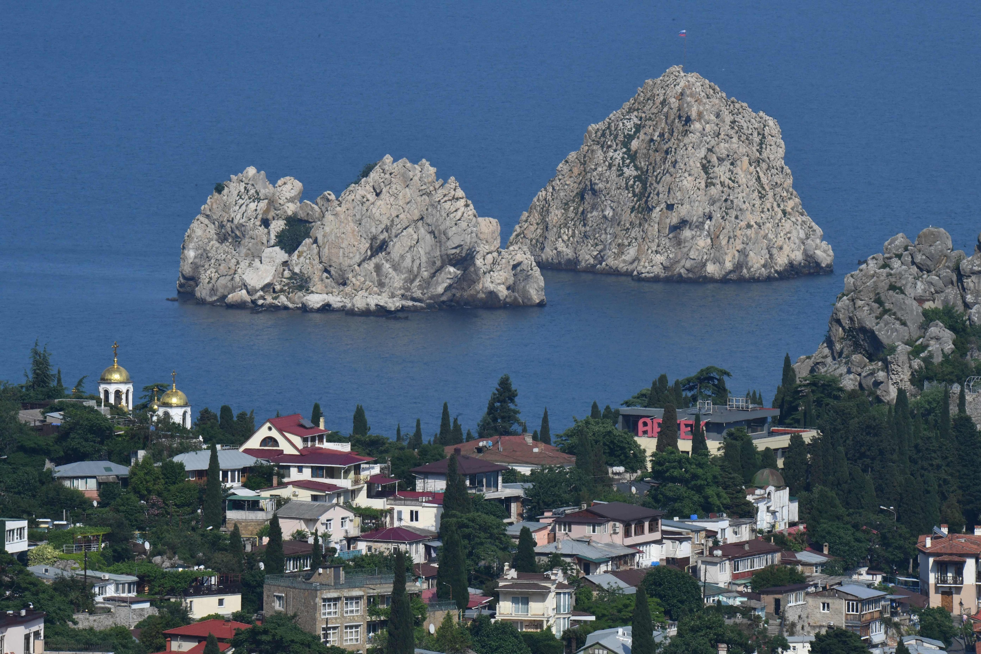 The resort city of Yalta in Crimea, which is regularly hit by drones and explosions. Photo: AFP