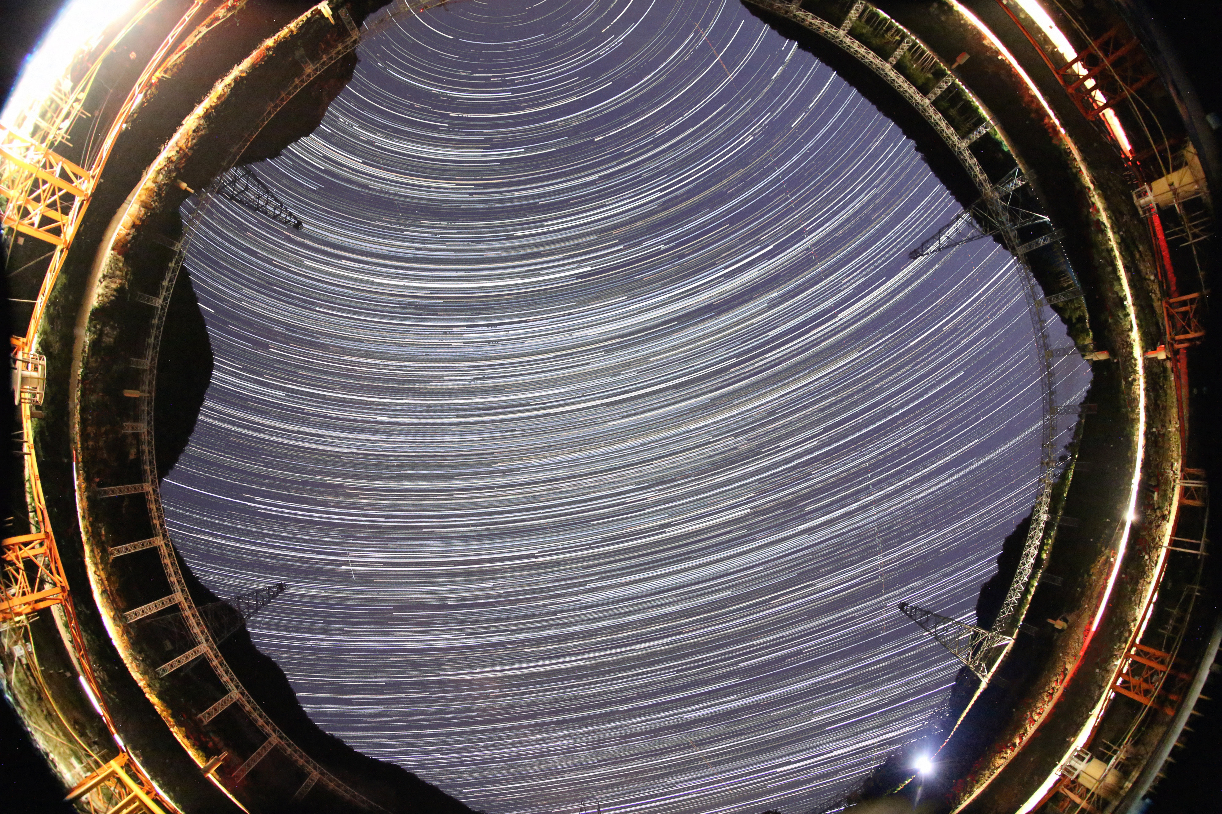 China’s FAST telescope helps find key evidence for the existence of nanohertz gravitational waves with its high sensitivity. Photo: National Astronomical Observatories of China.