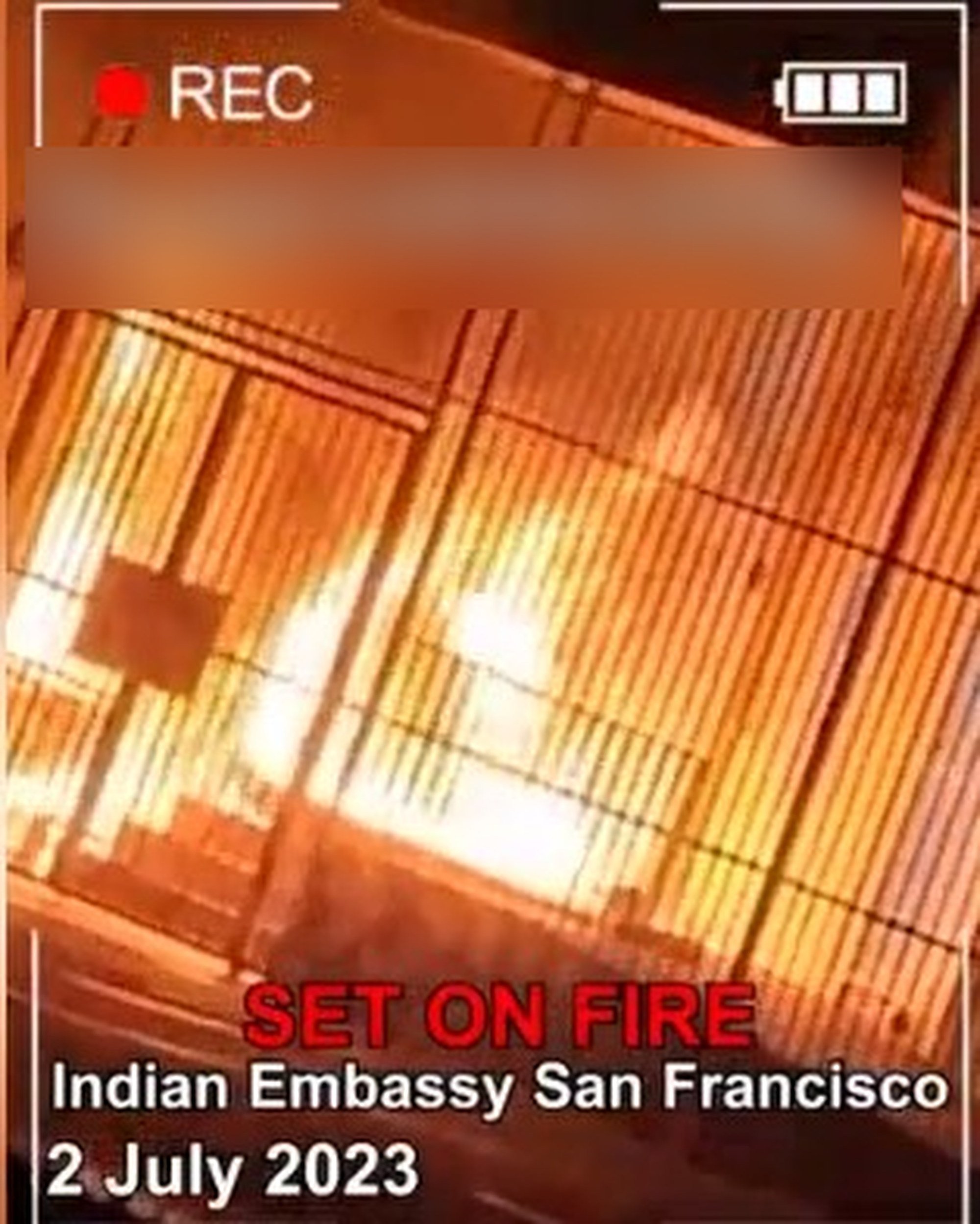 Us Condemns Vandalism At Indian Consulate In San Francisco Sikh Separatists Started Fire