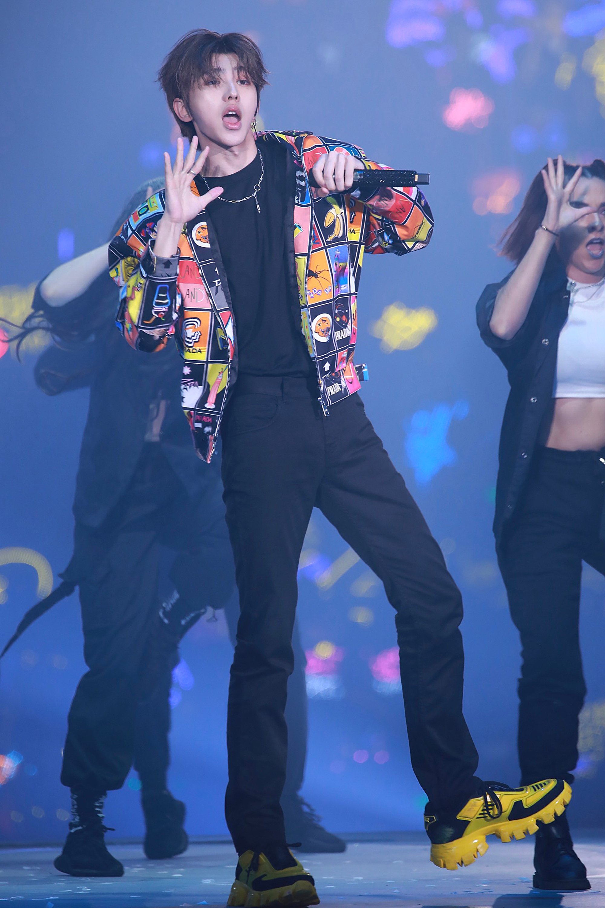 Cai Xukun performs with the Chinese boy group Nine Percent in 2019. He has 38 million followers on social media. Photo: Getty Images
