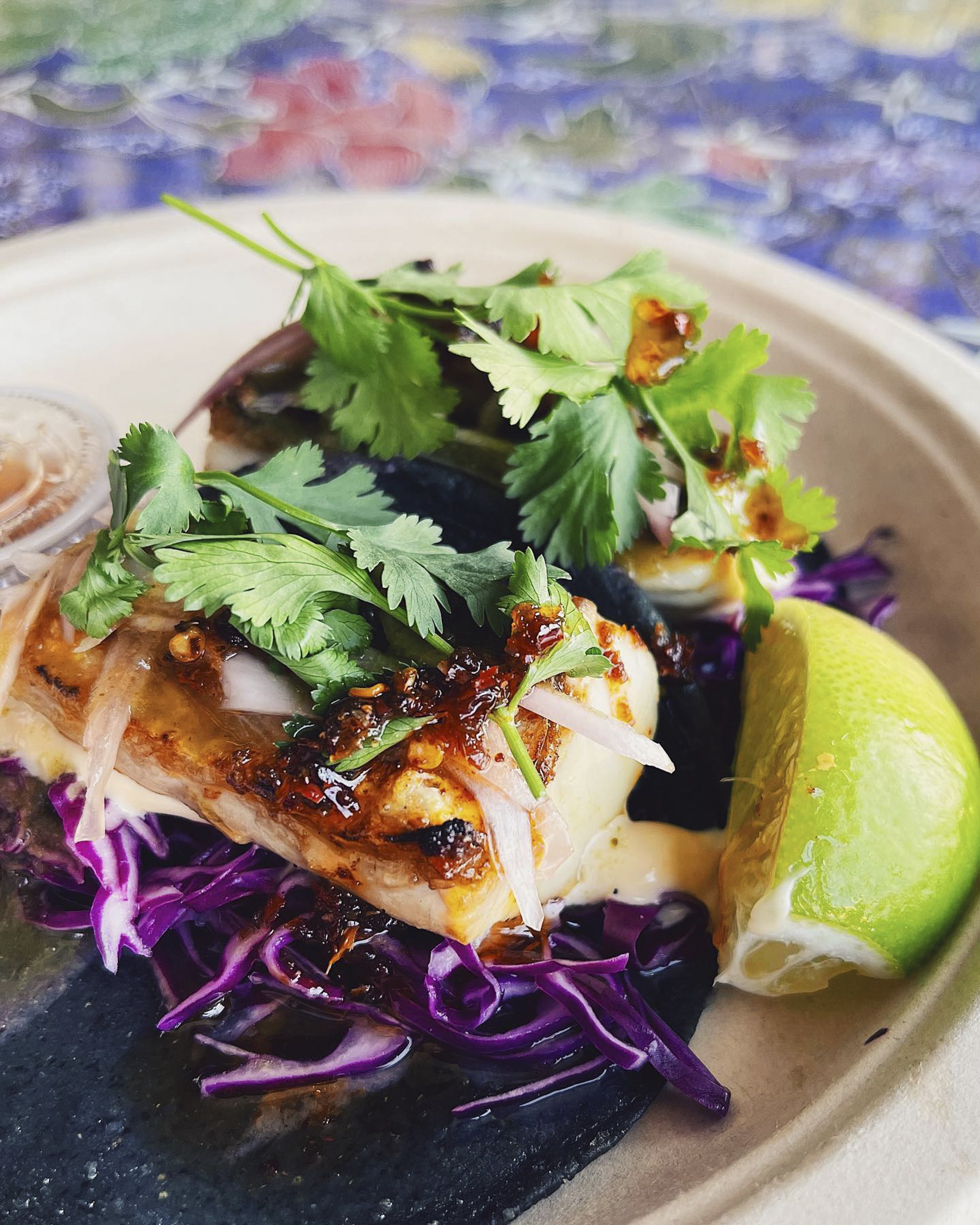 Dry-aged fish tacos at Anajak Thai restaurant in Los Angeles. Photo: Instagram / @anajakthaifood