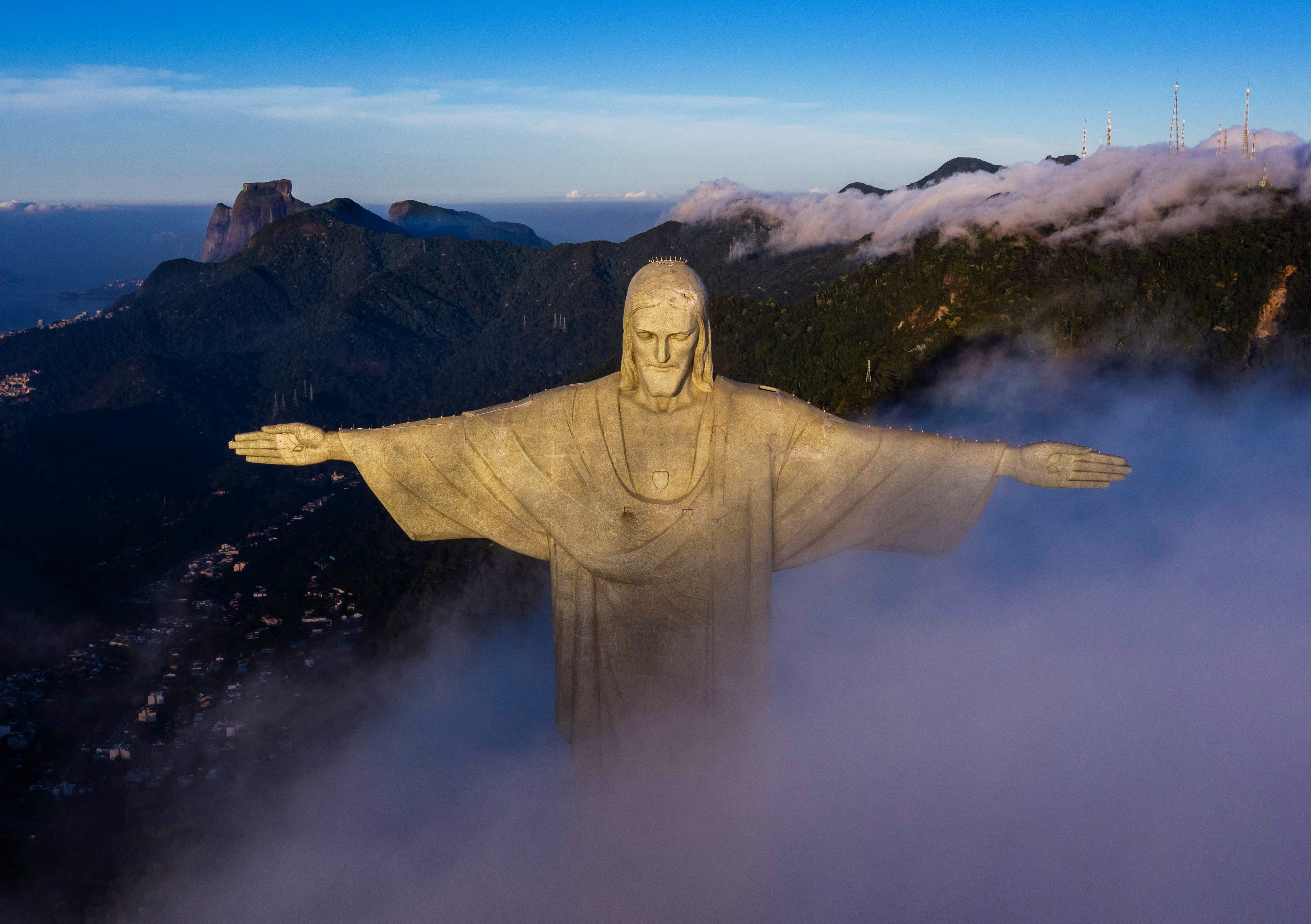 The Christ the Redeemer statue in Rio de Janeiro, Brazil, has been dubbed the most dangerous wonder of the world thanks to the spate of muggings - some at gunpoint - of hikers making their way up to the statue. Photo: AFP