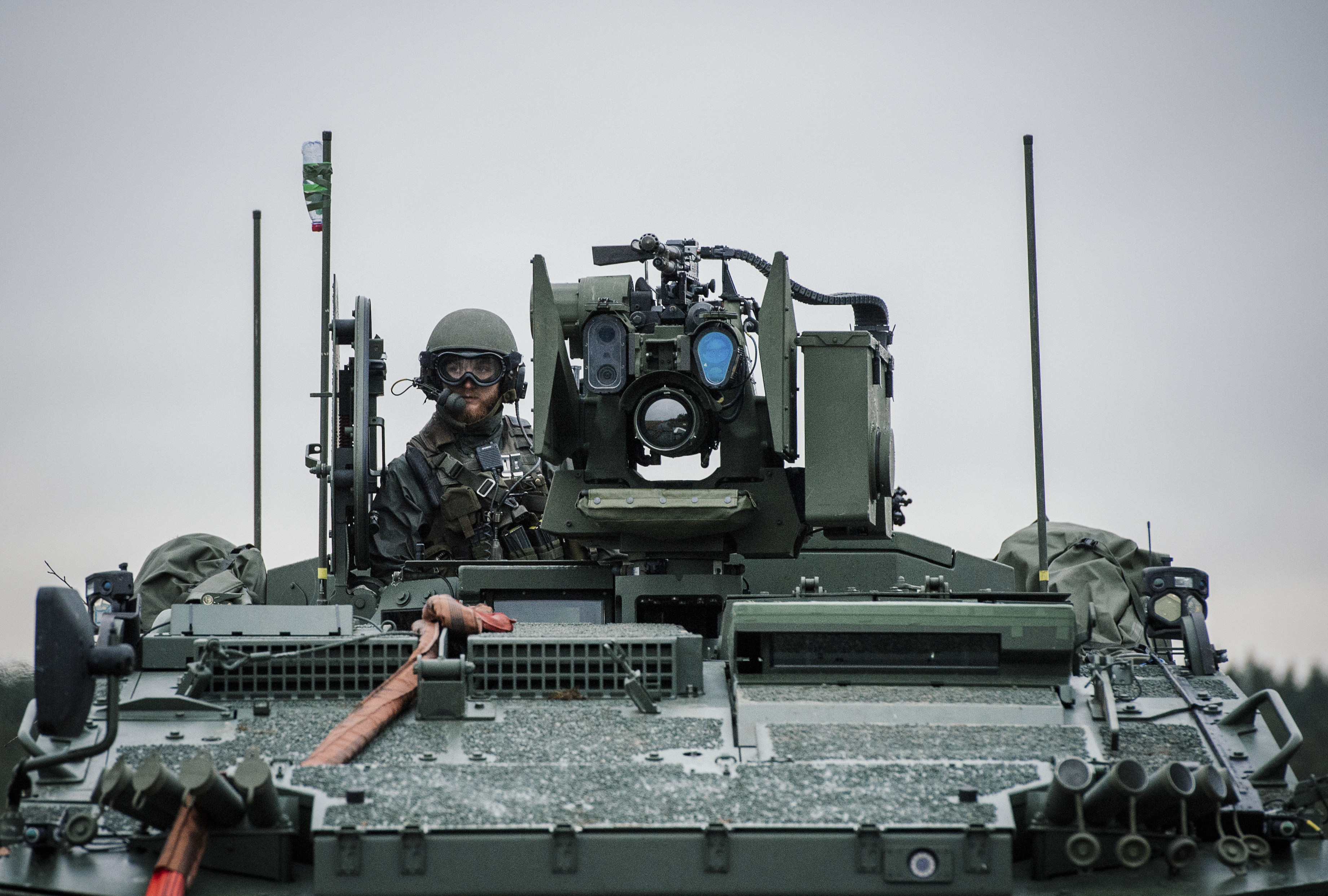 A Swedish armoured vehicle. Sweden and Finland applied for Nato membership last year, ditching long-held policies of military non-alignment. File photo: AFP