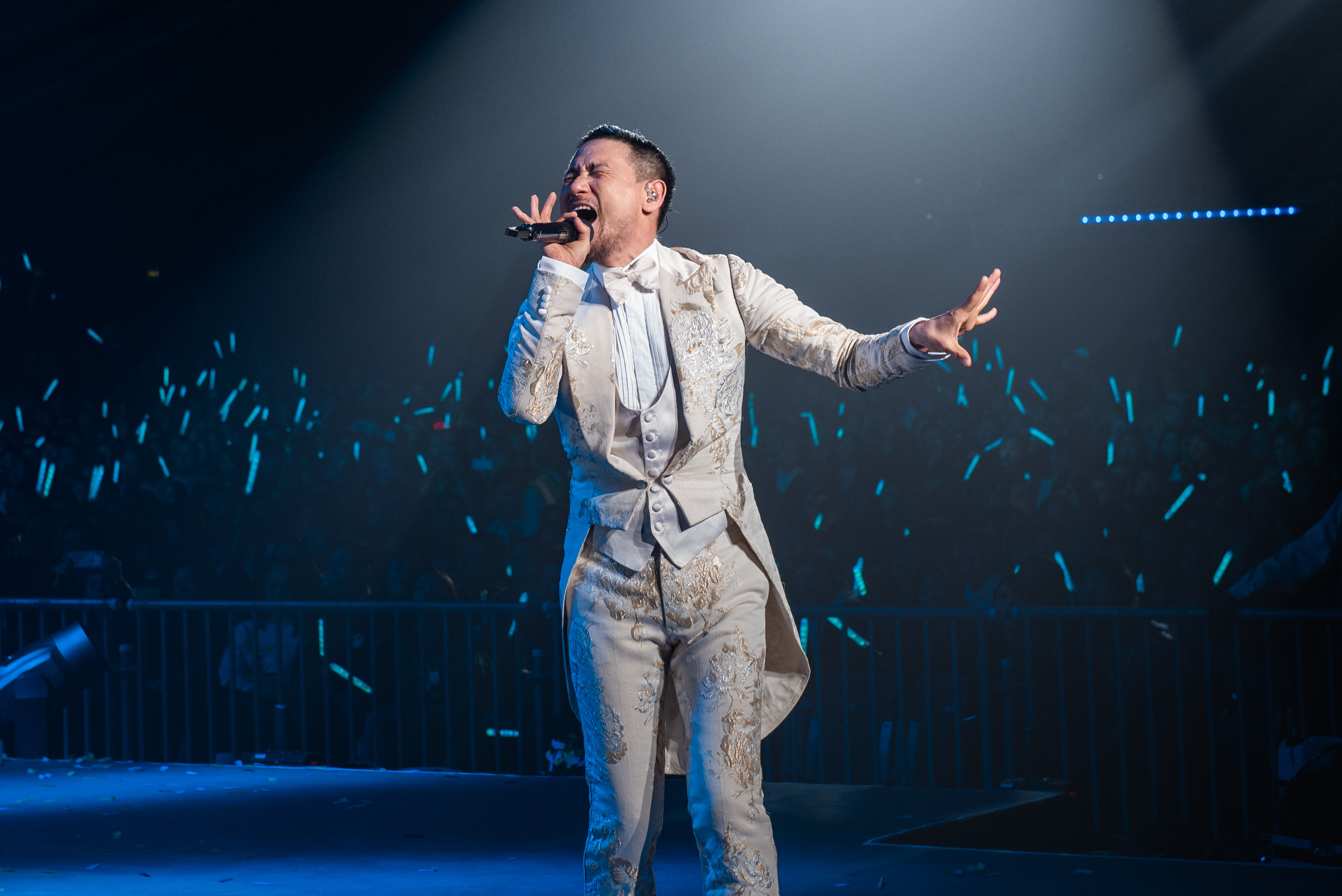 Jacky Cheung Hok-yau on stage  at Wembley Arena in 2018 in London, England,during his “Classic Tour”. As Cheung turns 62, we take a look back at the singer and actor’s career highlights. Photo: Getty Images