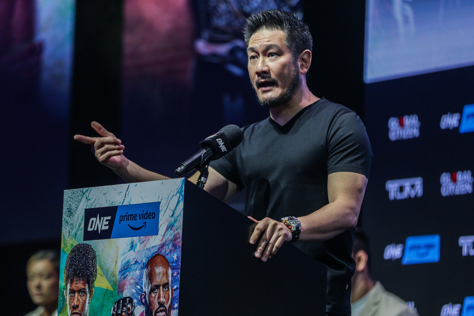 ONE Championship CEO and founder Chatri Sityodtong at the ONE on Prime Video 1 press conference in Singapore. Photos: ONE Championship