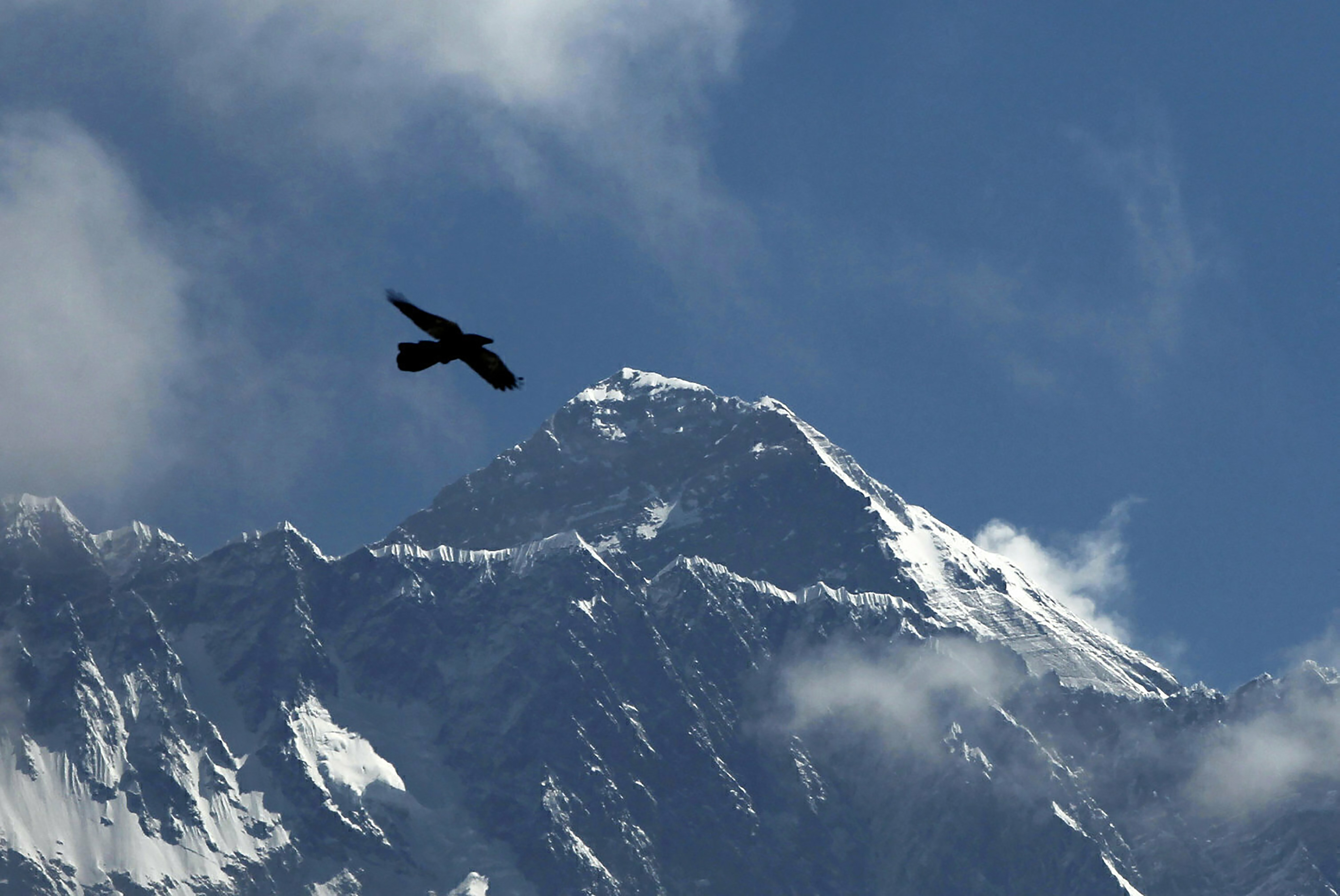 A helicopter flying out of the Mount Everest area in Nepal carrying foreign tourists was missing Tuesday. File photo: AP