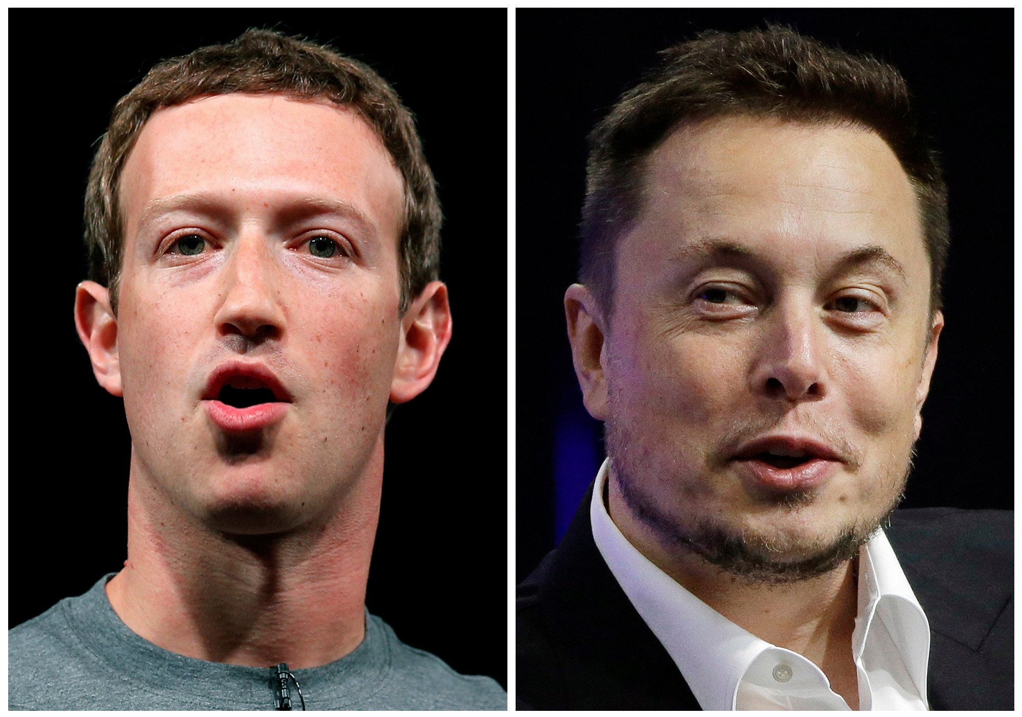 Mark Zuckerberg is seeing his reputation spruced up thanks to the increasingly unpredictable behaviour of Elon Musk. Photo: AP