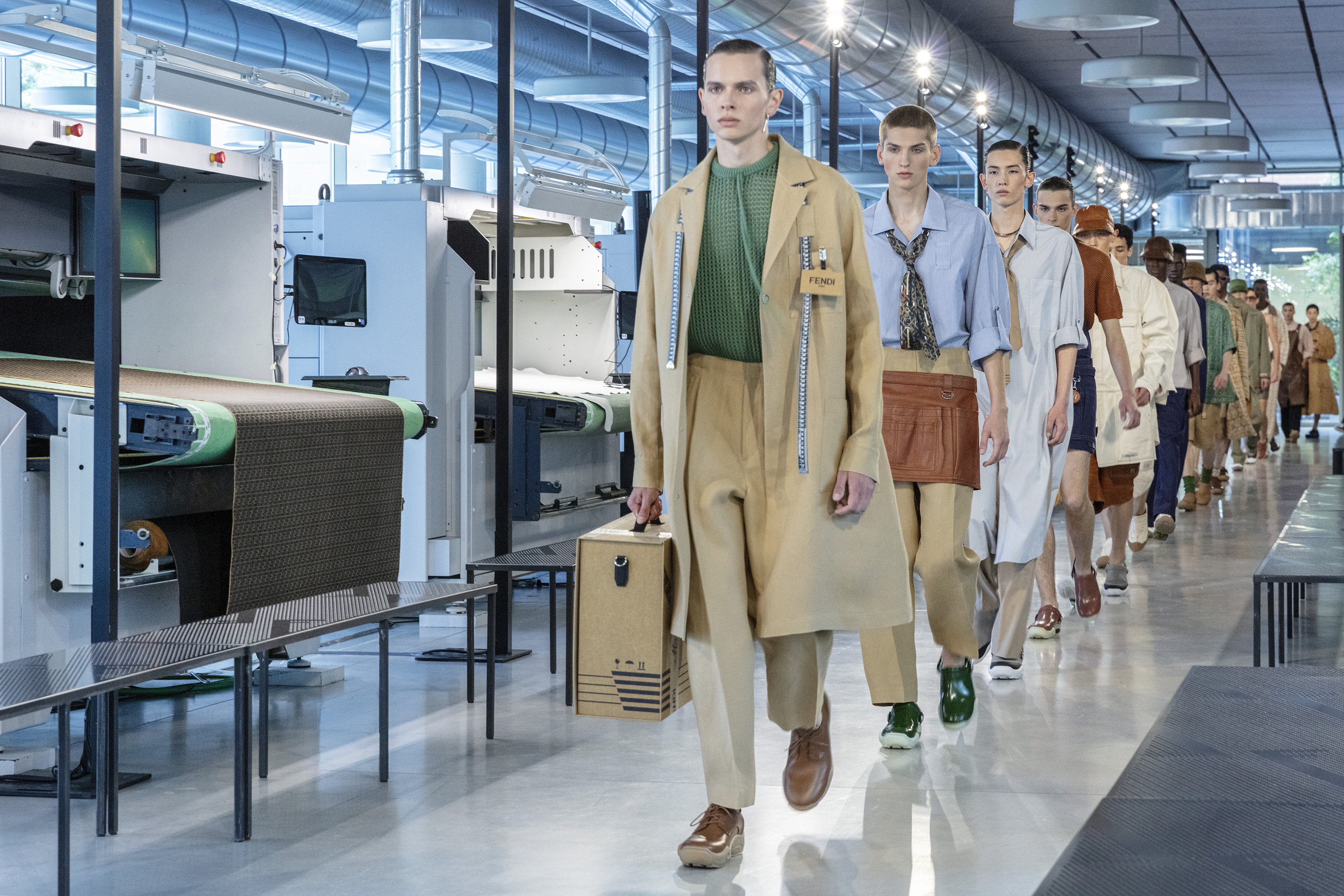 The launch of the Fendi Spring/Summer 2024 men’s collection was held in the new factory in June. Photo: Handout