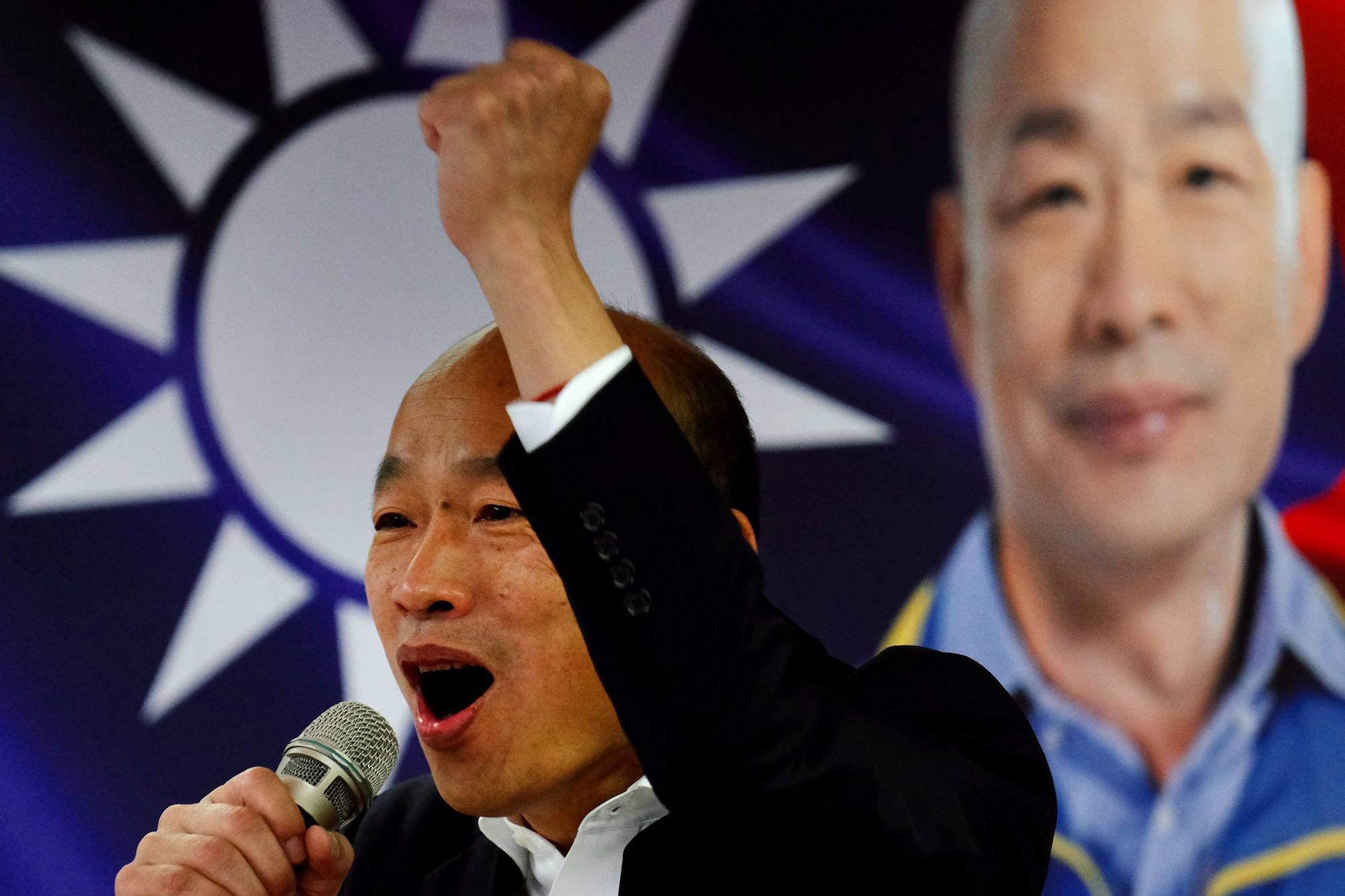 Populist KMT candidate Han Kuo-yu was seen as a strong contender in the 2020 election. Photo: AFP