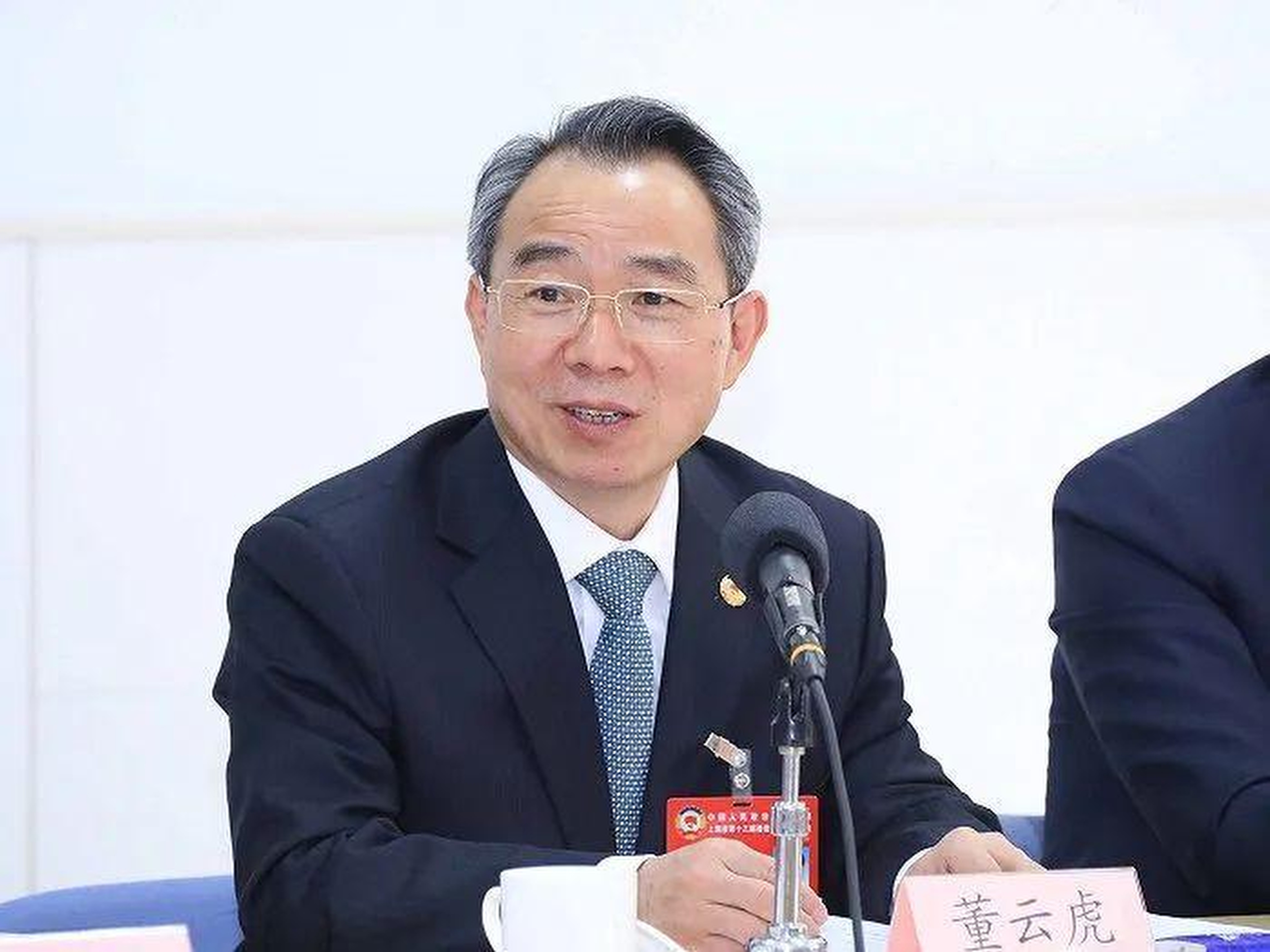 Dong Yunhu, who was appointed head of Shanghai’s lawmaking body in January, is being investigated by the Central Commission for Discipline Inspection. Photo: Weibo