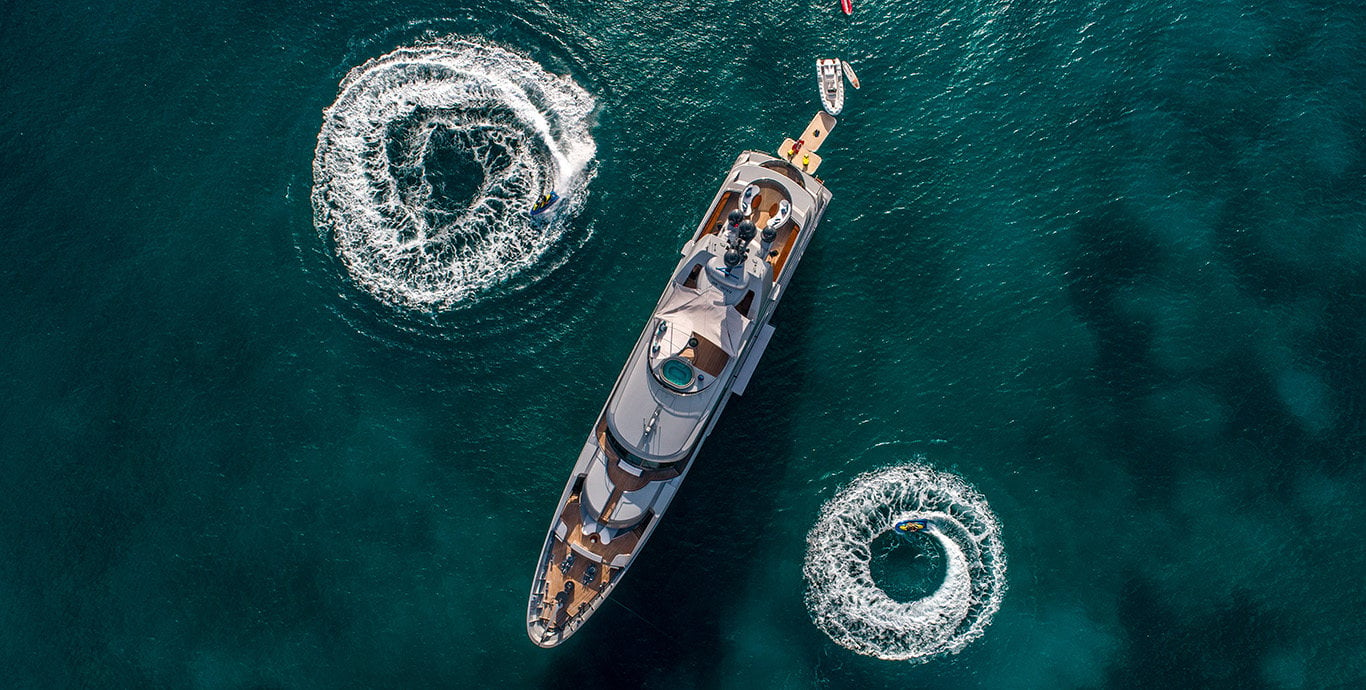 Chartering a luxury yacht requires you to make a number of choices – including what kind of aquatic toys you want on board, which destination to visit and more. Photo: Fraser Vibrance