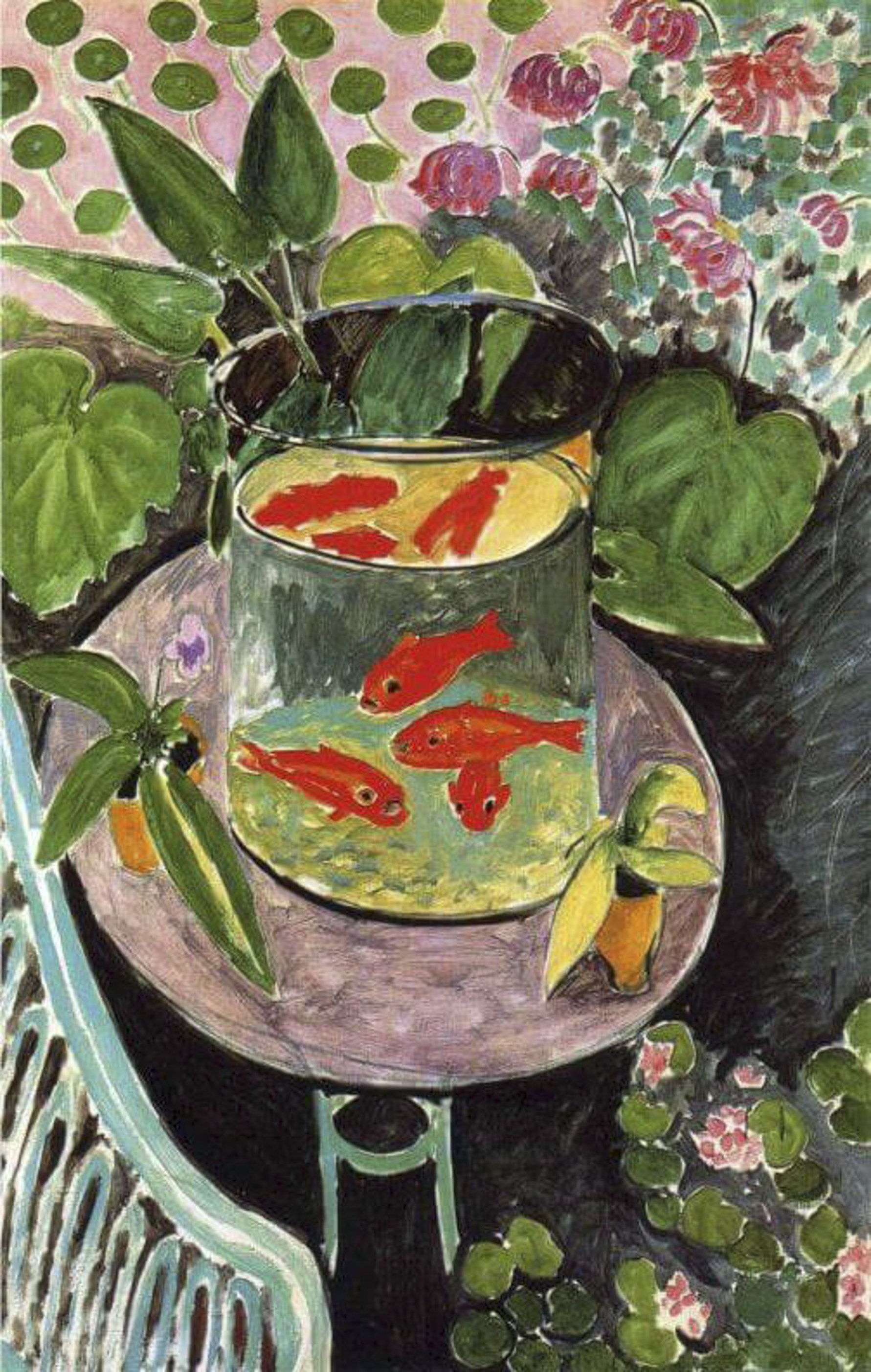 Detail from Henri Matisse’s “Goldfish” (“Les poissons rouges”). 