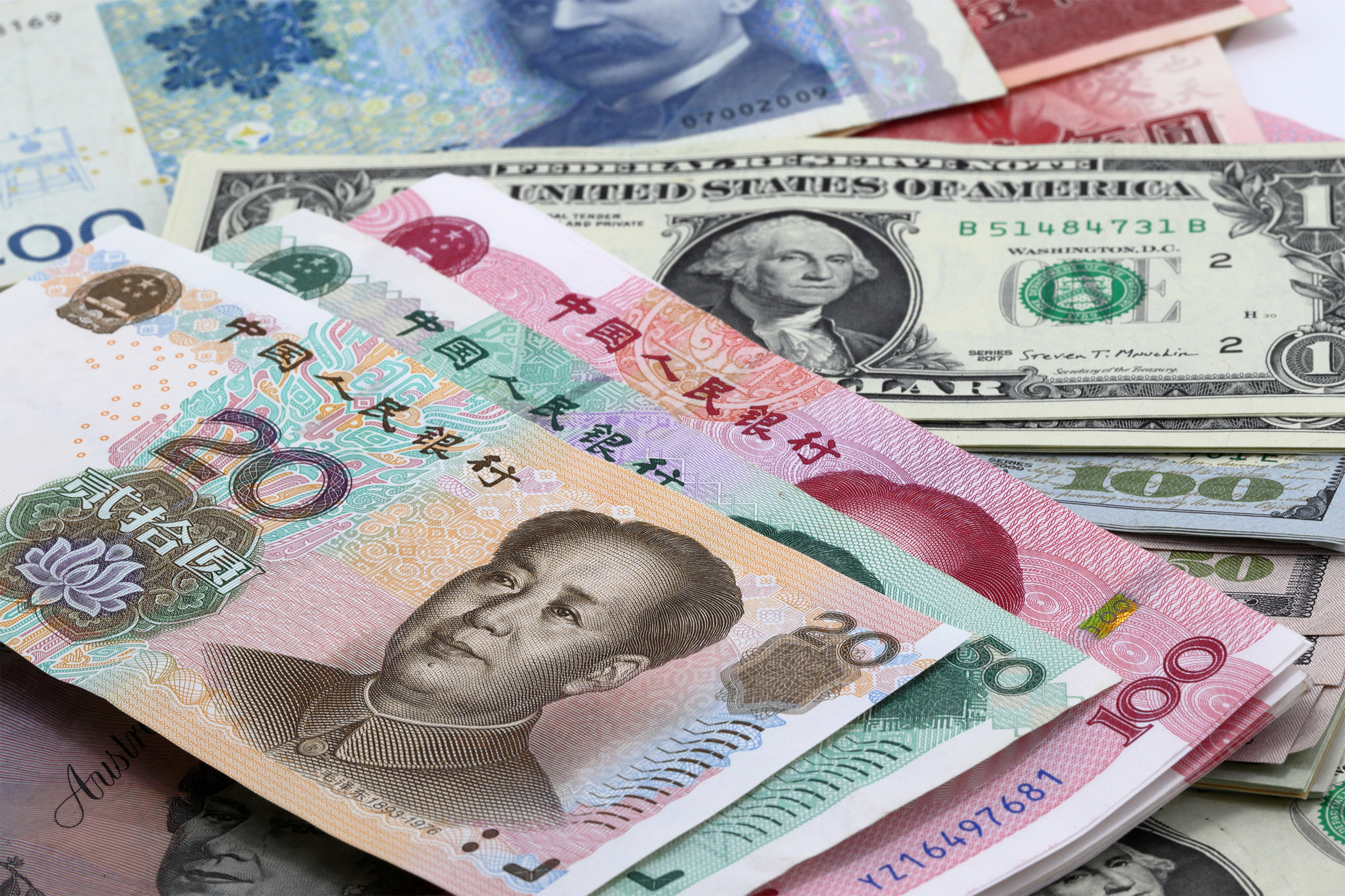 The yuan has dropped below the key psychological point of 7.0 against the US dollar for the fourth time since 2019. Photo: Shutterstock