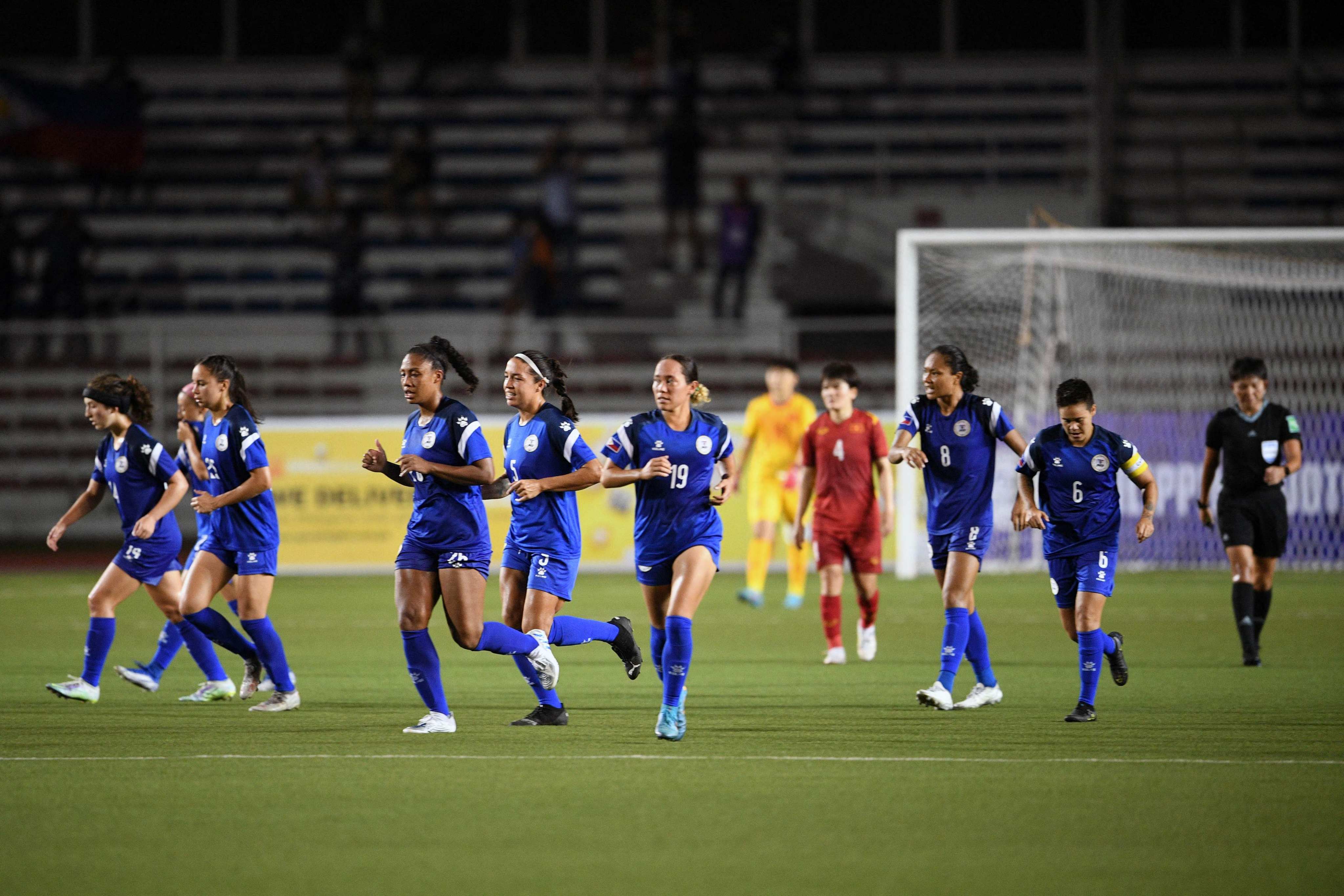 The Philippine women’s team hope to further ignite interest in football in their country in the coming weeks. Photo: AFP