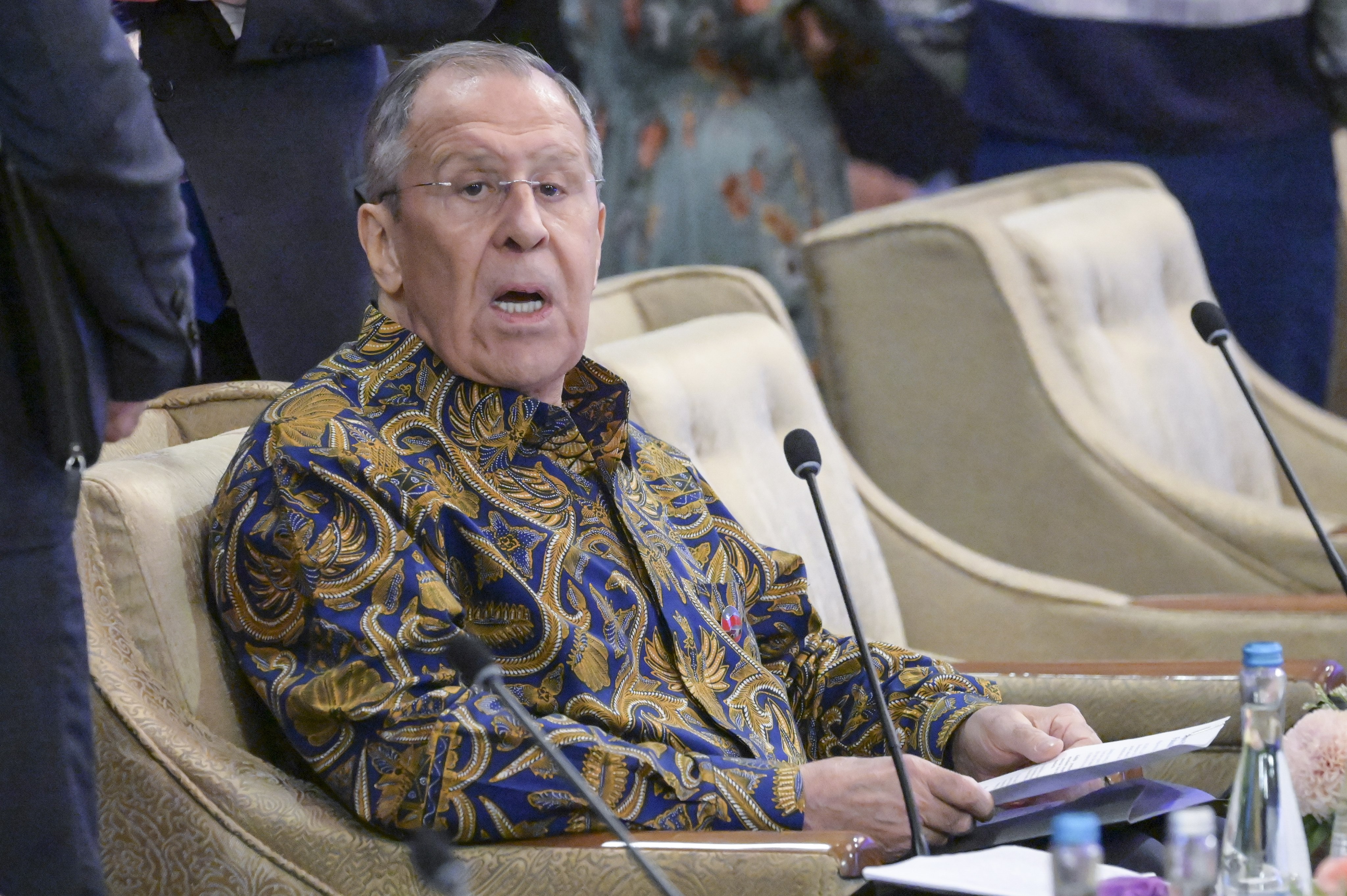Russia’s Foreign Minister Sergey Lavrov attends the Asean Regional Forum in Jakarta, Indonesia on Friday. Photo: EPA-EFE
