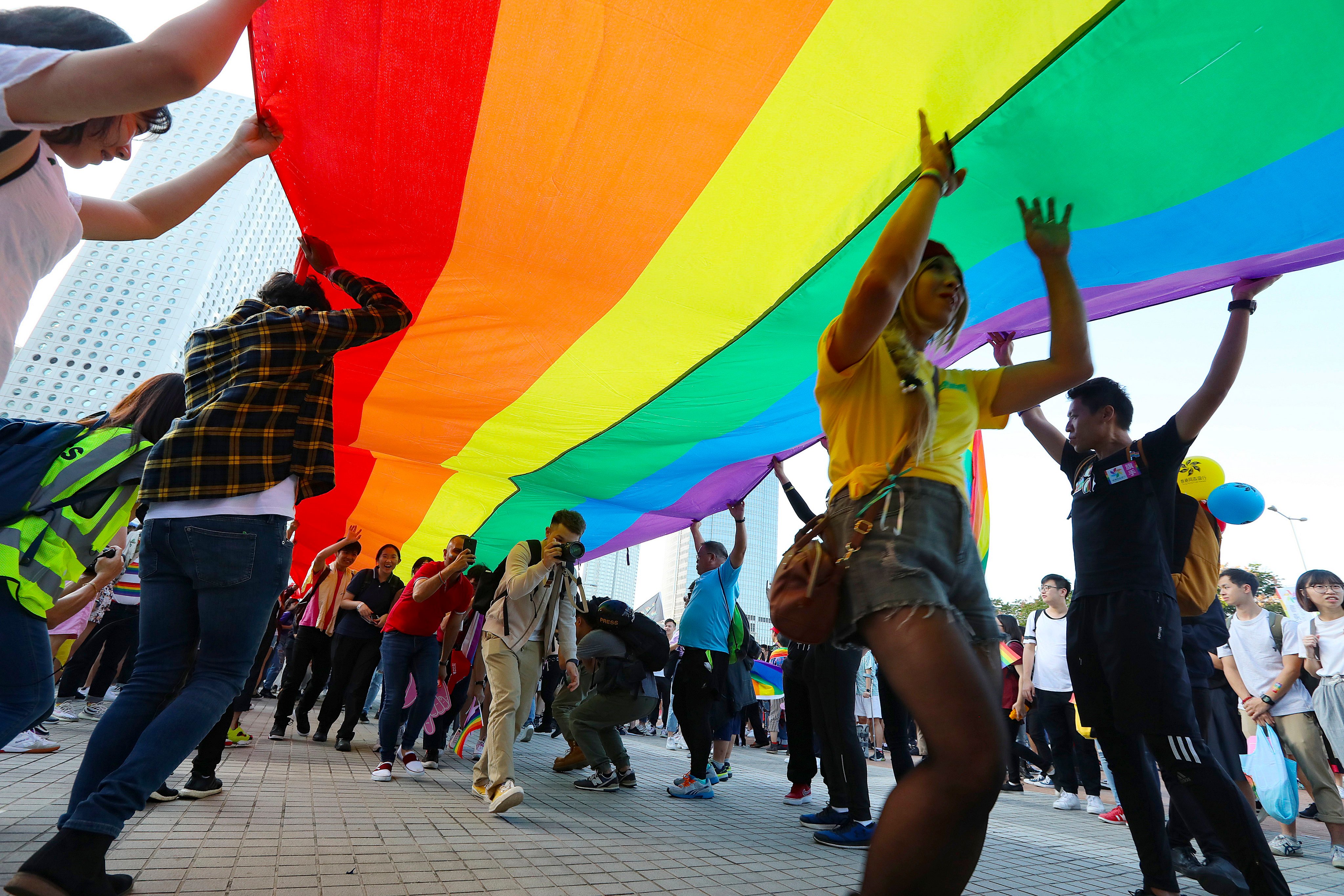 The Pride Parade is held in 2019. Some LGBTQ activists in Hong Kong have called for the Gay Games to be cancelled. Photo: Felix Wong